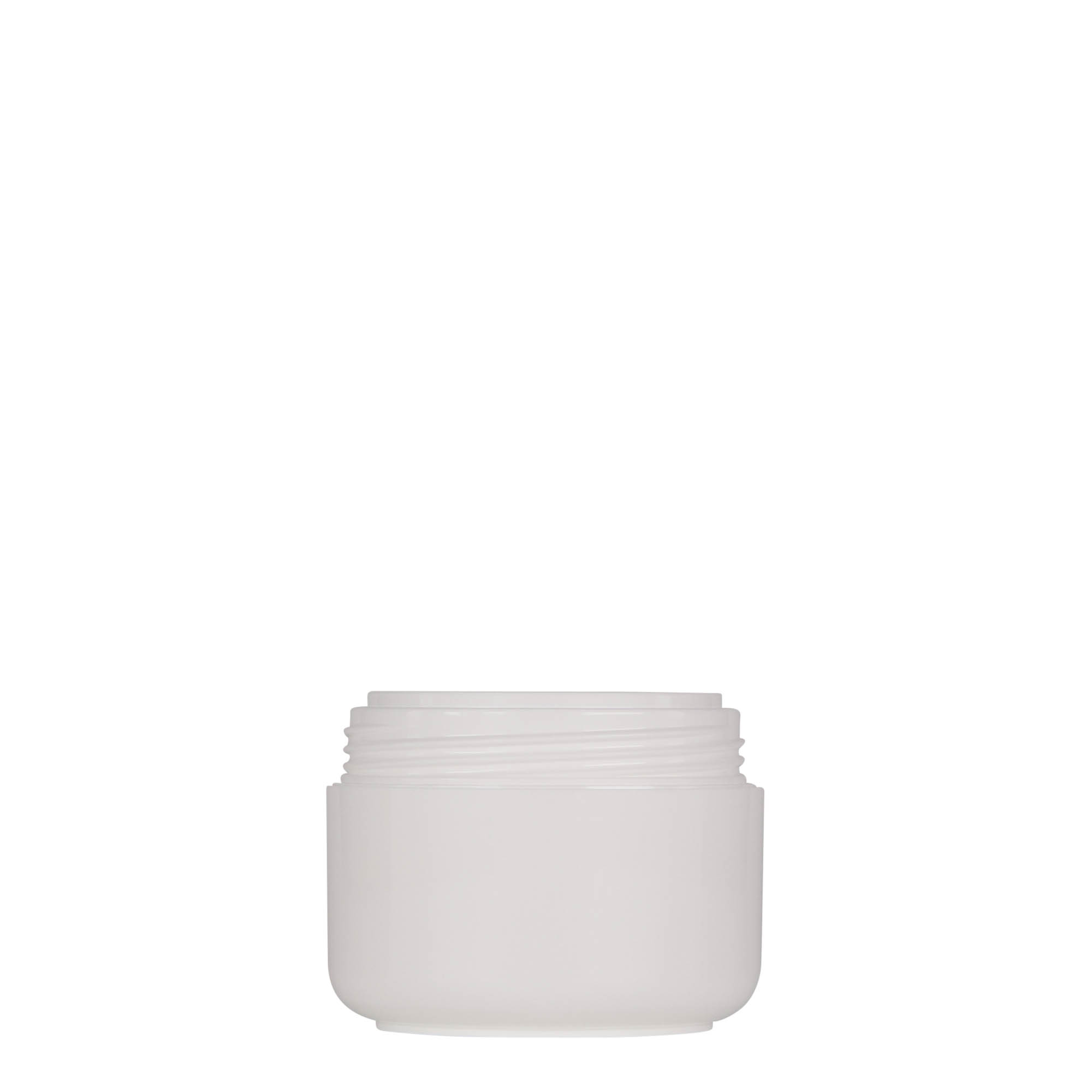 50 ml barattolo in plastica 'Bianca', PP, bianco, bocca: chiusura a vite 50 ml barattolo in plastica 'Bianca', PP, bianco, bocca: chiusura a vite