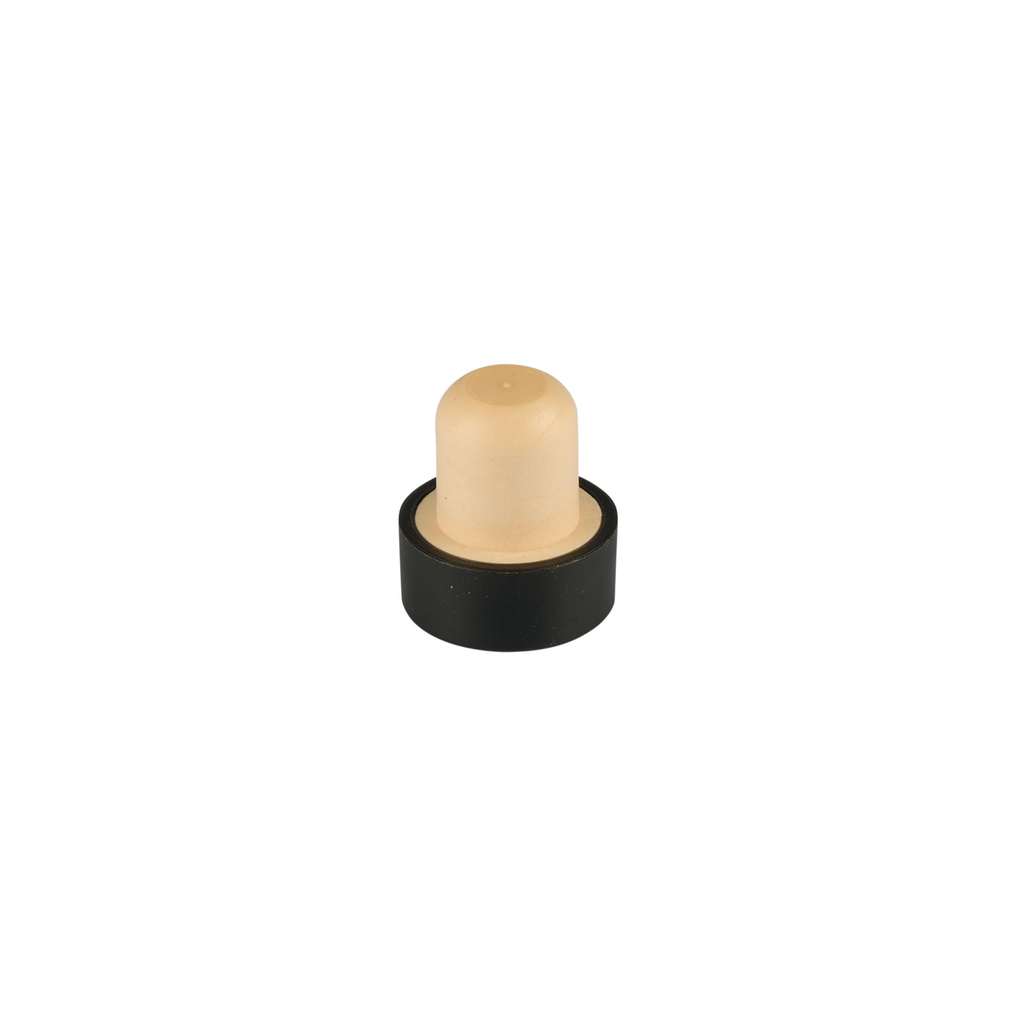 Tappo a vite 11 mm, legno, nero, per bocca: sughero Tappo a vite 11 mm, legno, nero, per bocca: sughero