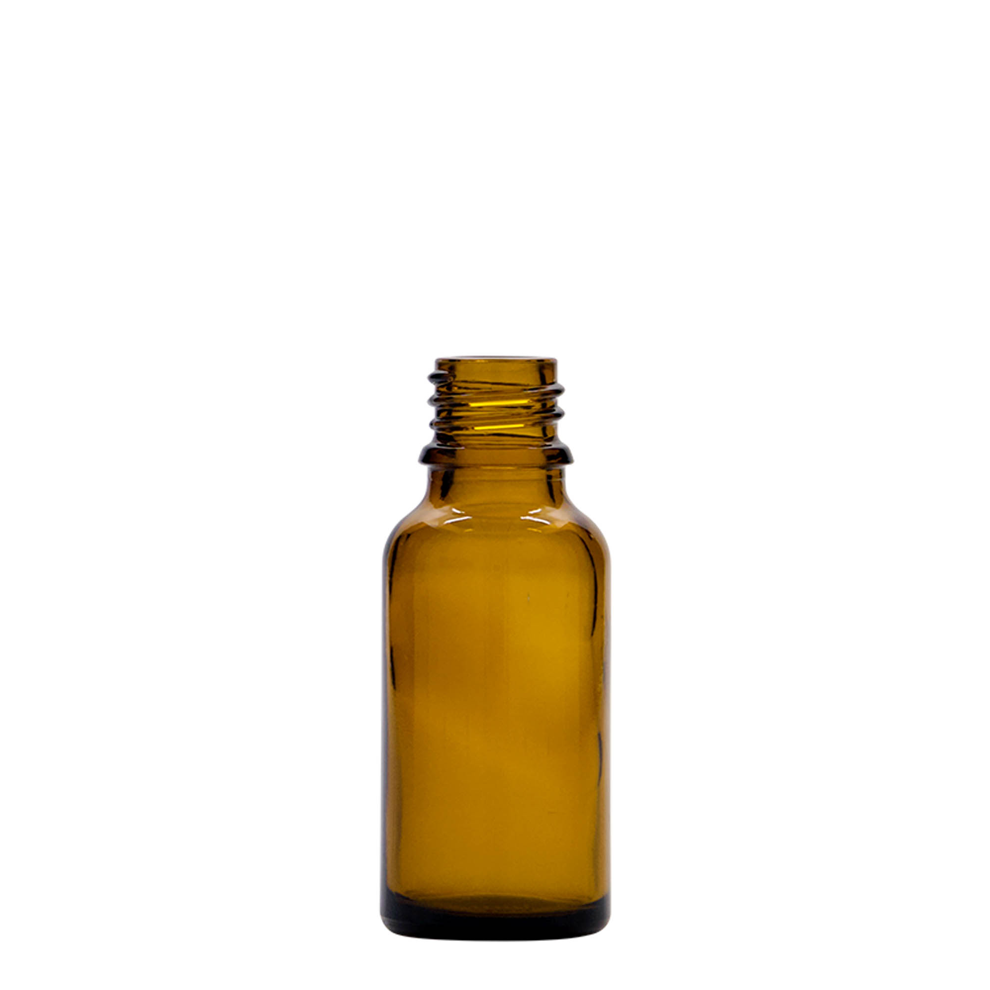 Flacone con contagocce 20 ml medicina, vetro, marrone, bocca: DIN 18