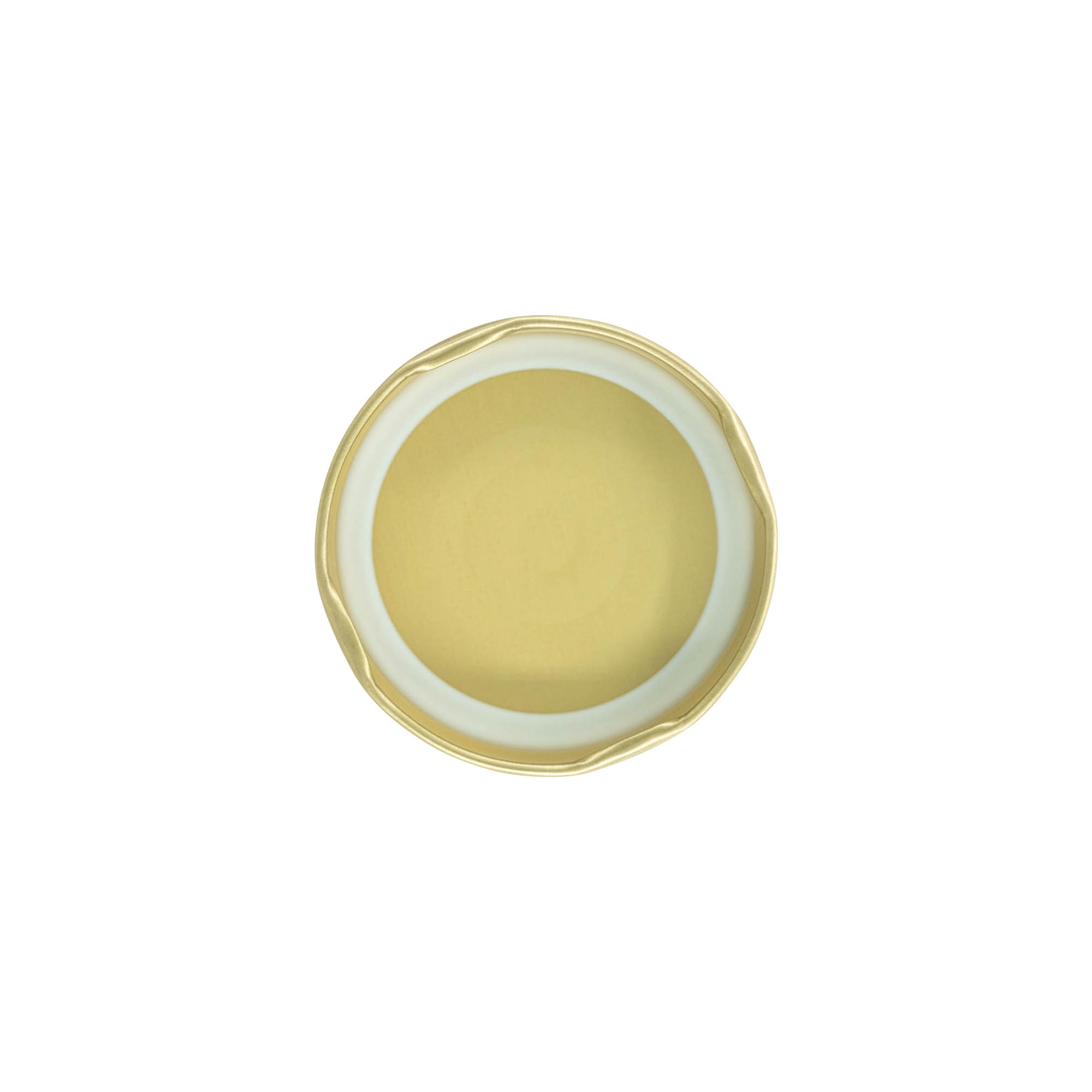 Tappo Twist-Off, lamina bianca, oro, per bocca: TO 63 Tappo Twist-Off, lamina bianca, oro, per bocca: TO 63
