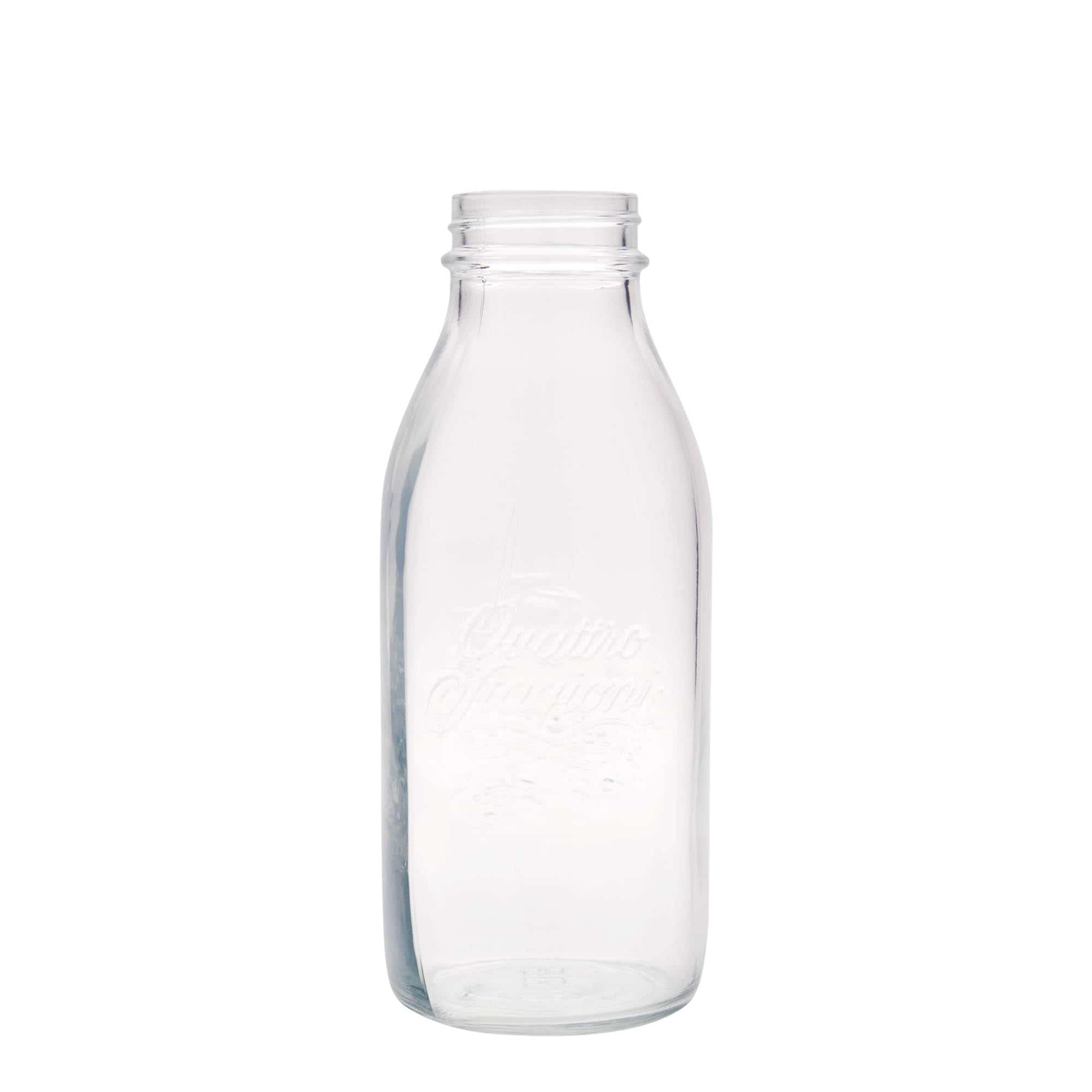 1.000 ml Bottiglia di vetro 'Quattro Stagioni', imboccatura: a vite