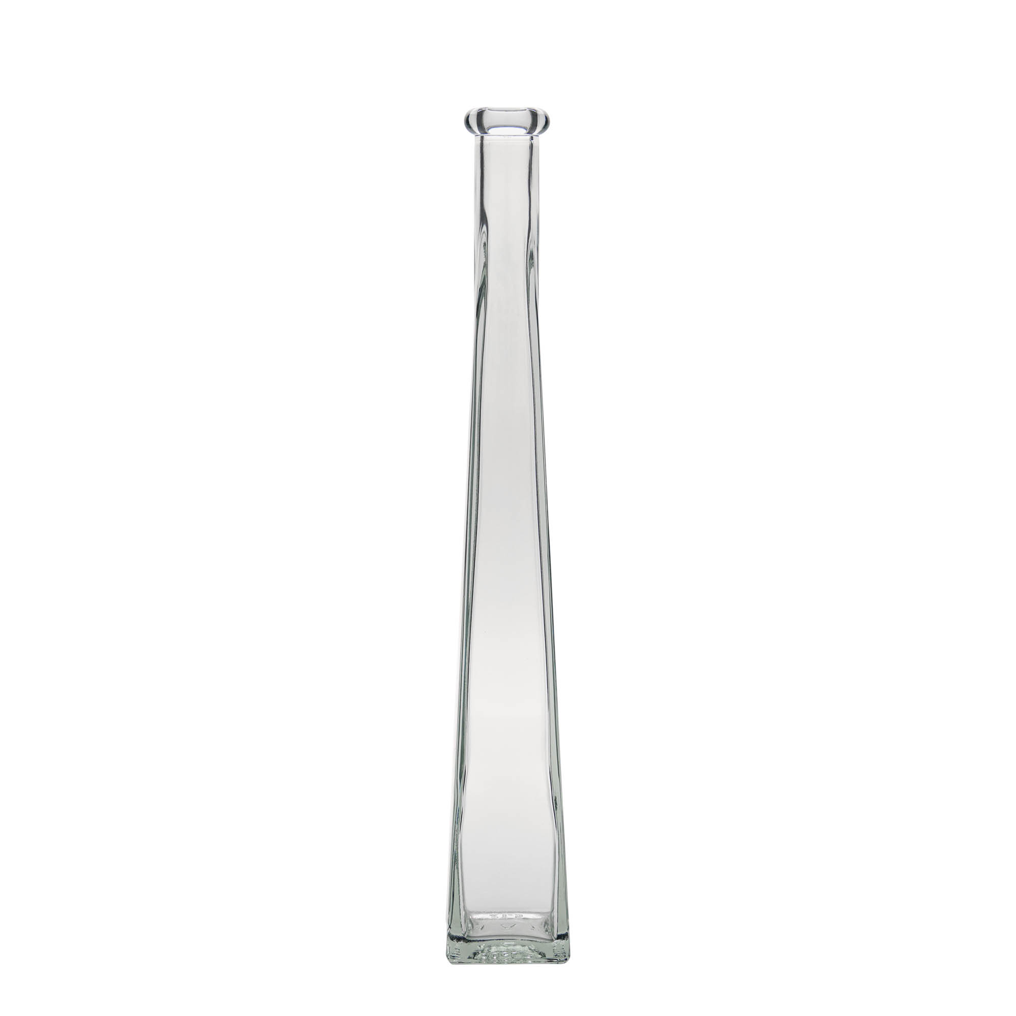 Bottiglia di vetro da 200 ml 'Dama Quadrato', quadrata, bocca: tappo di sughero Bottiglia di vetro da 200 ml 'Dama Quadrato', quadrata, bocca: tappo di sughero
