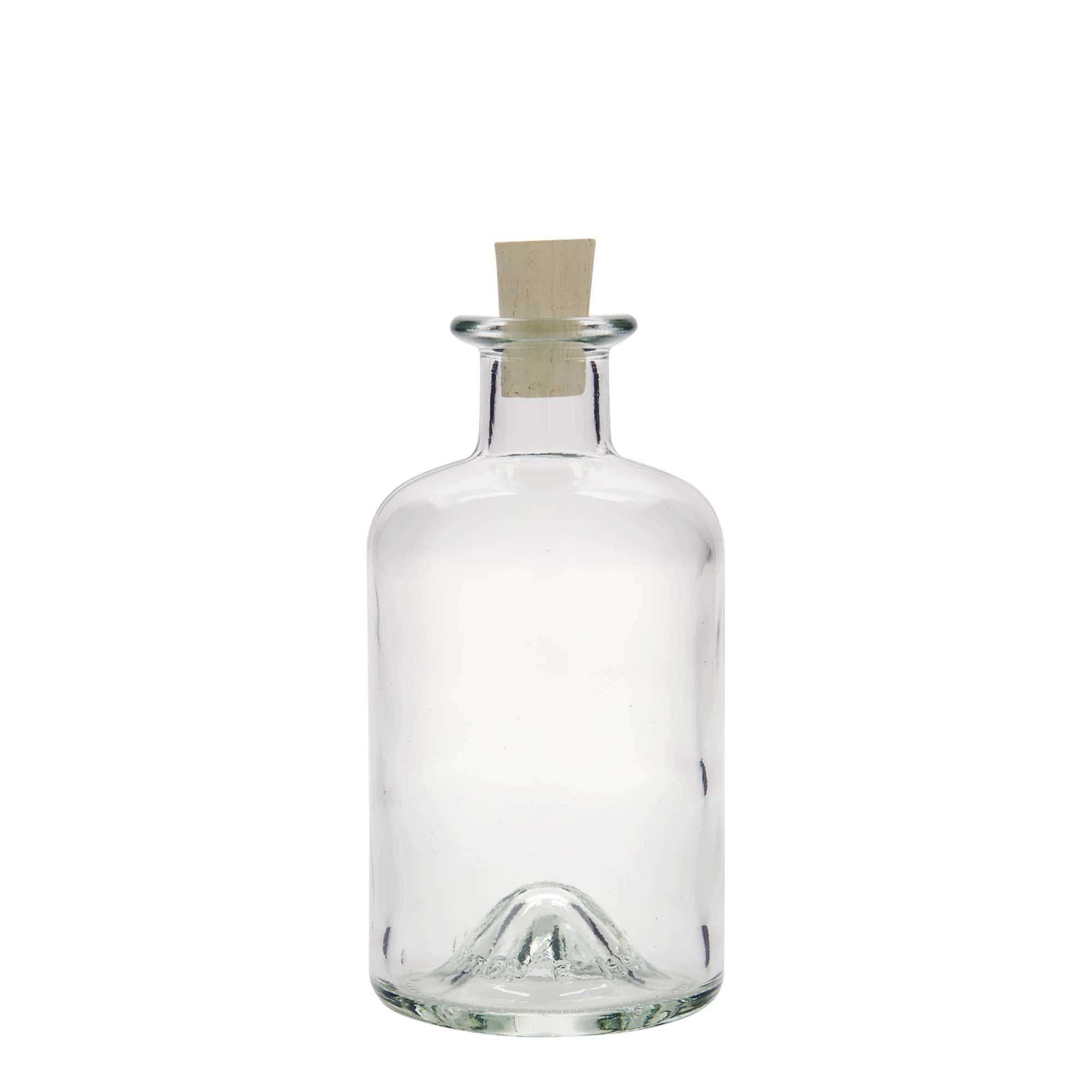 Bottiglia di vetro da 350 ml da farmacista, bocca: tappo in sughero