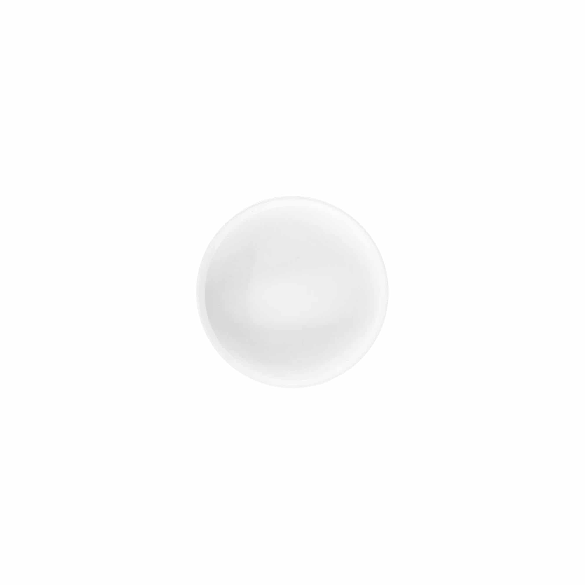 Tappo a vite 'White Line' 6ml, plastica PP, bianco