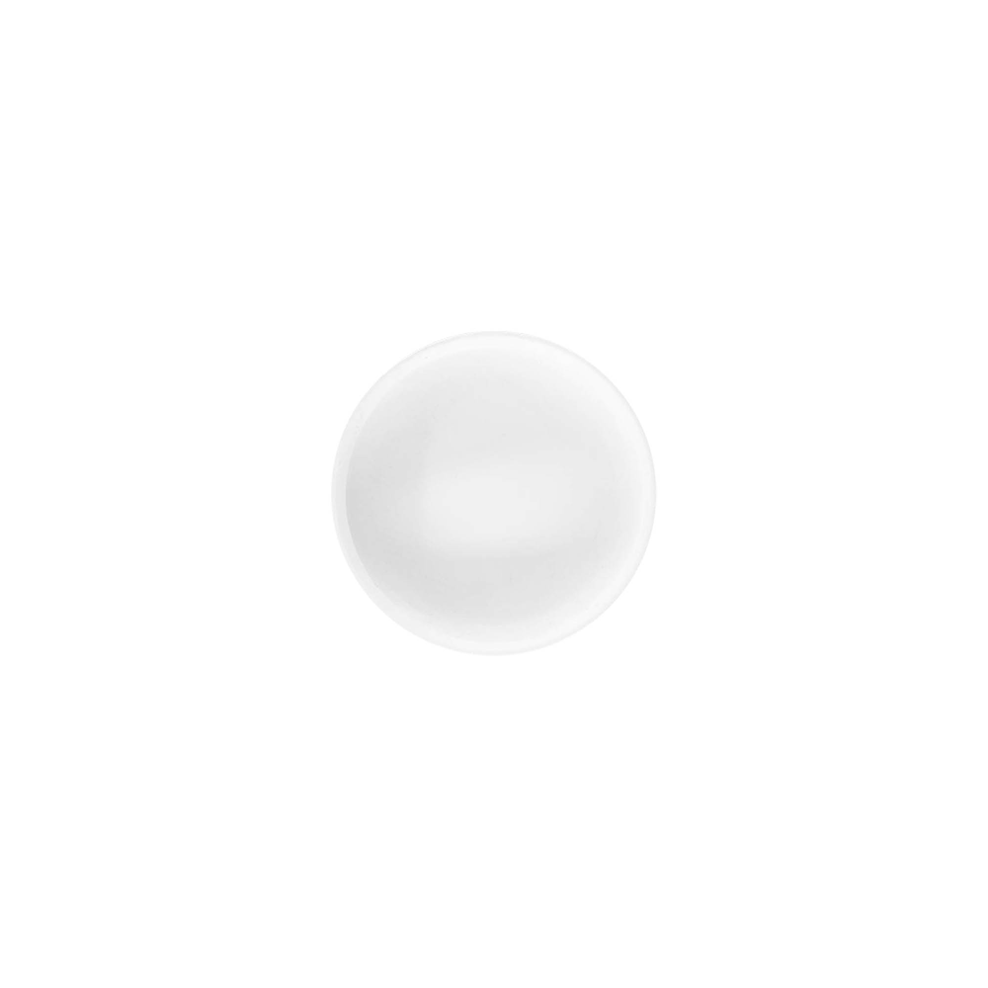 Tappo a vite 'White Line' 6ml, plastica PP, bianco Tappo a vite 'White Line' 6ml, plastica PP, bianco