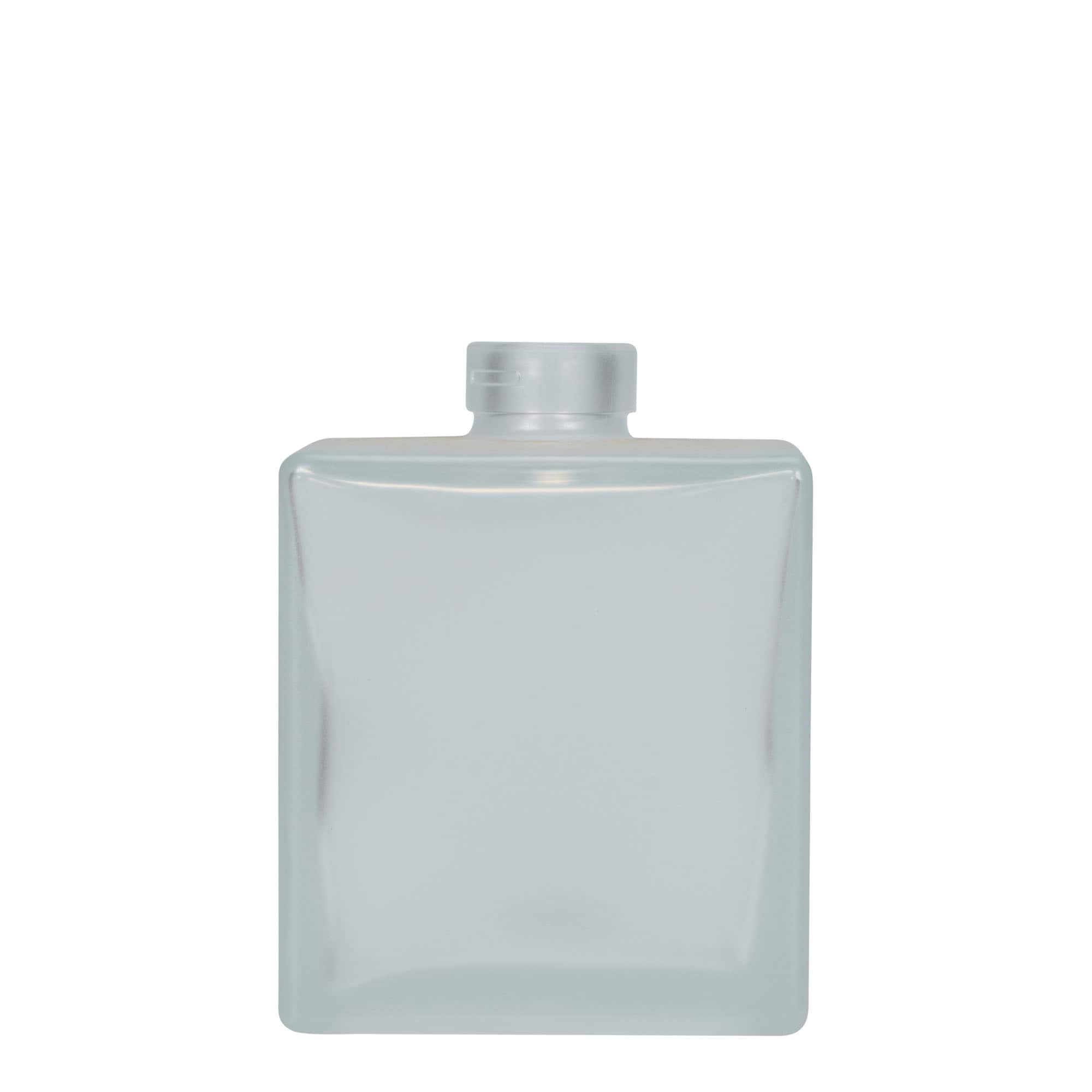500 ml Bottiglia di vetro 'Cube', quadrata, ghiacciato, imboccatura: PP 31,5 500 ml Bottiglia di vetro 'Cube', quadrata, ghiacciato, imboccatura: PP 31,5
