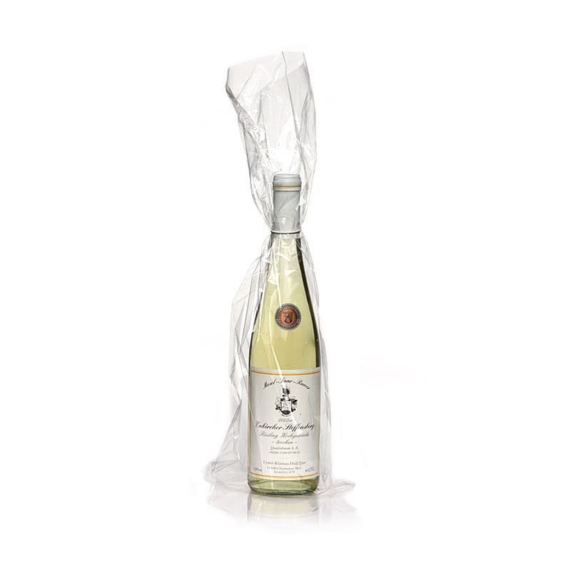 Borsa per bottiglie, quadrata, plastica, trasparente