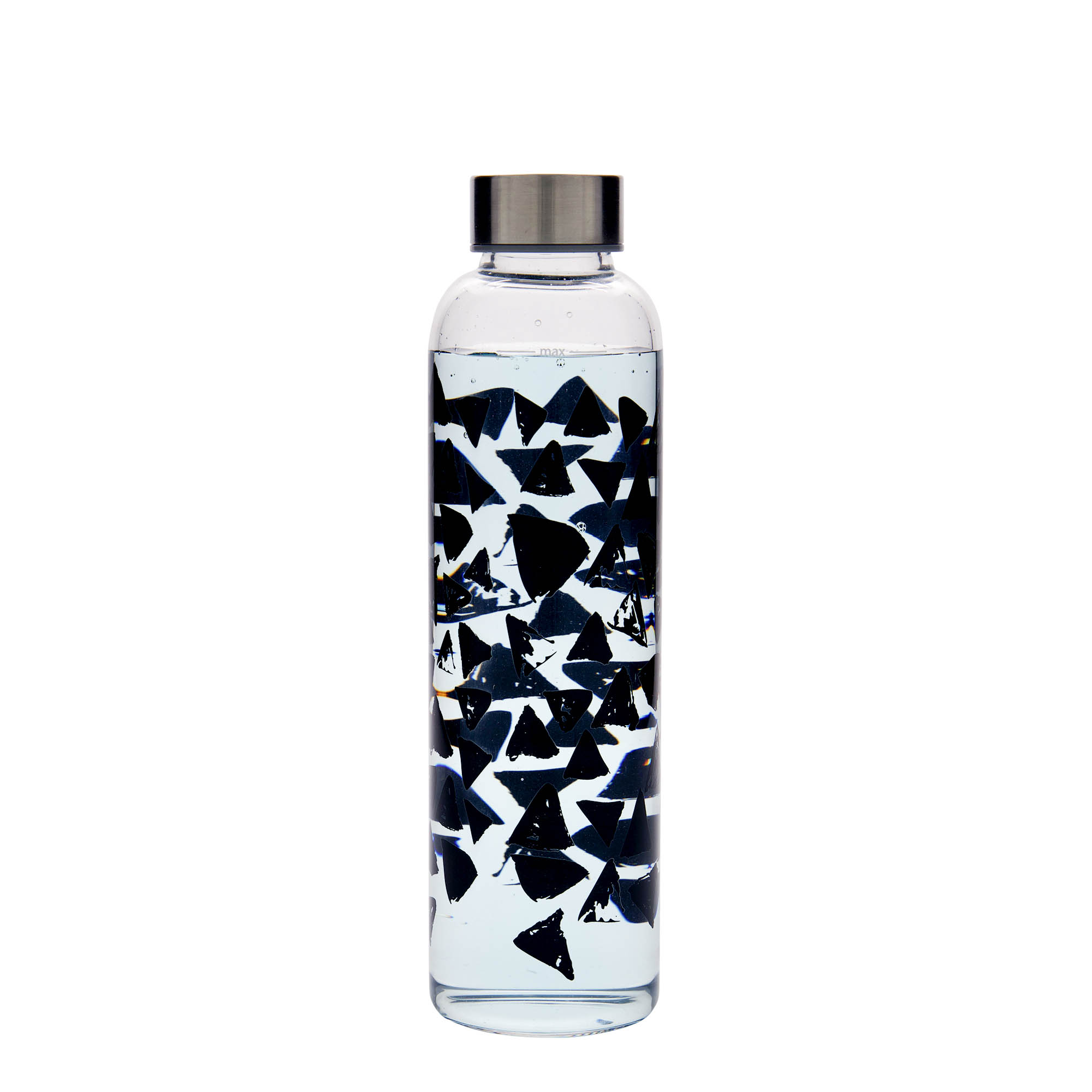 Borraccia da 500 ml 'Perseus - Triangoli Neri', bocca: chiusura a vite Borraccia da 500 ml 'Perseus - Triangoli Neri', bocca: chiusura a vite