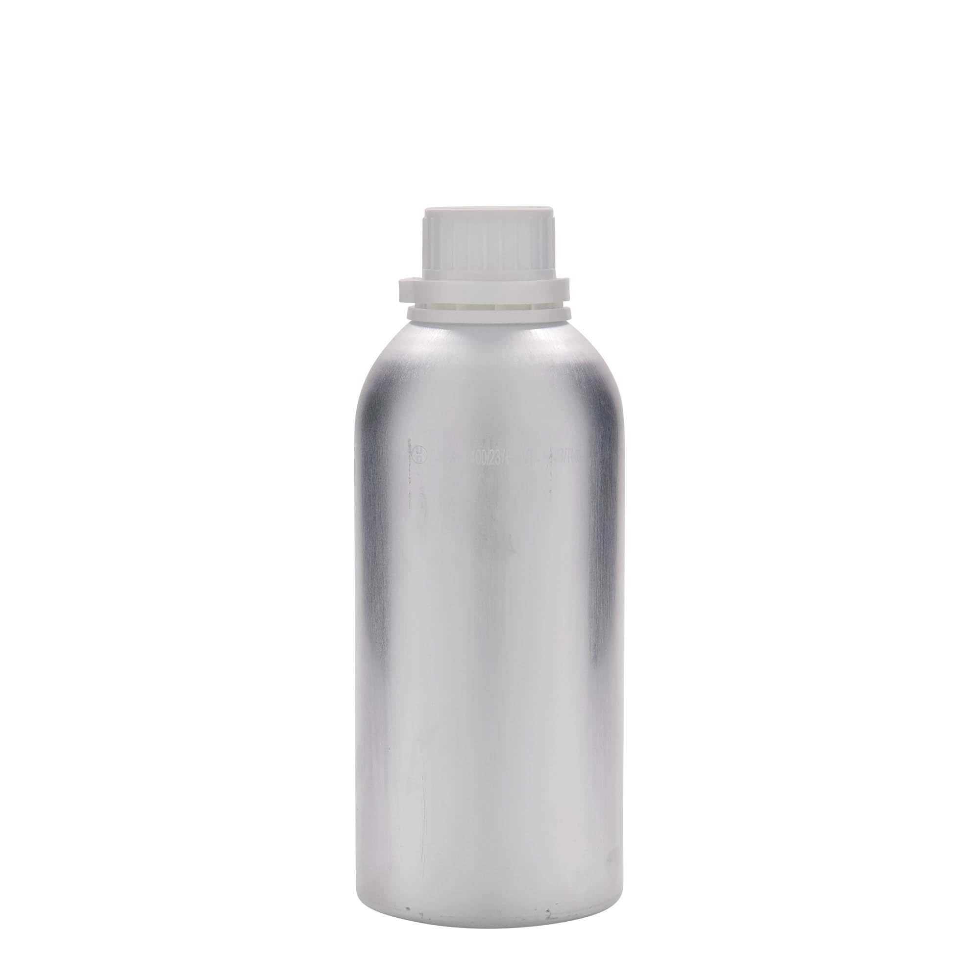 Bottiglia in alluminio da 625 ml, metallo, argento, bocca: DIN 32