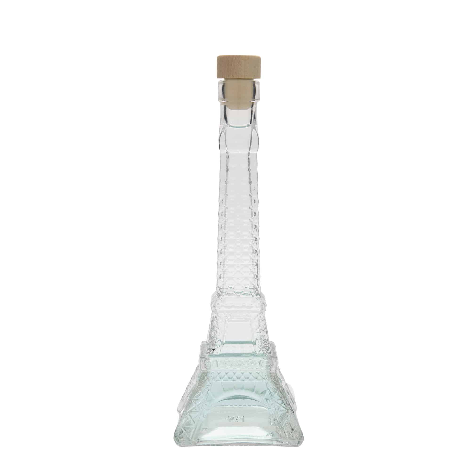 Bottiglia di vetro da 200 ml 'Torre Eiffel', bocca: sughero