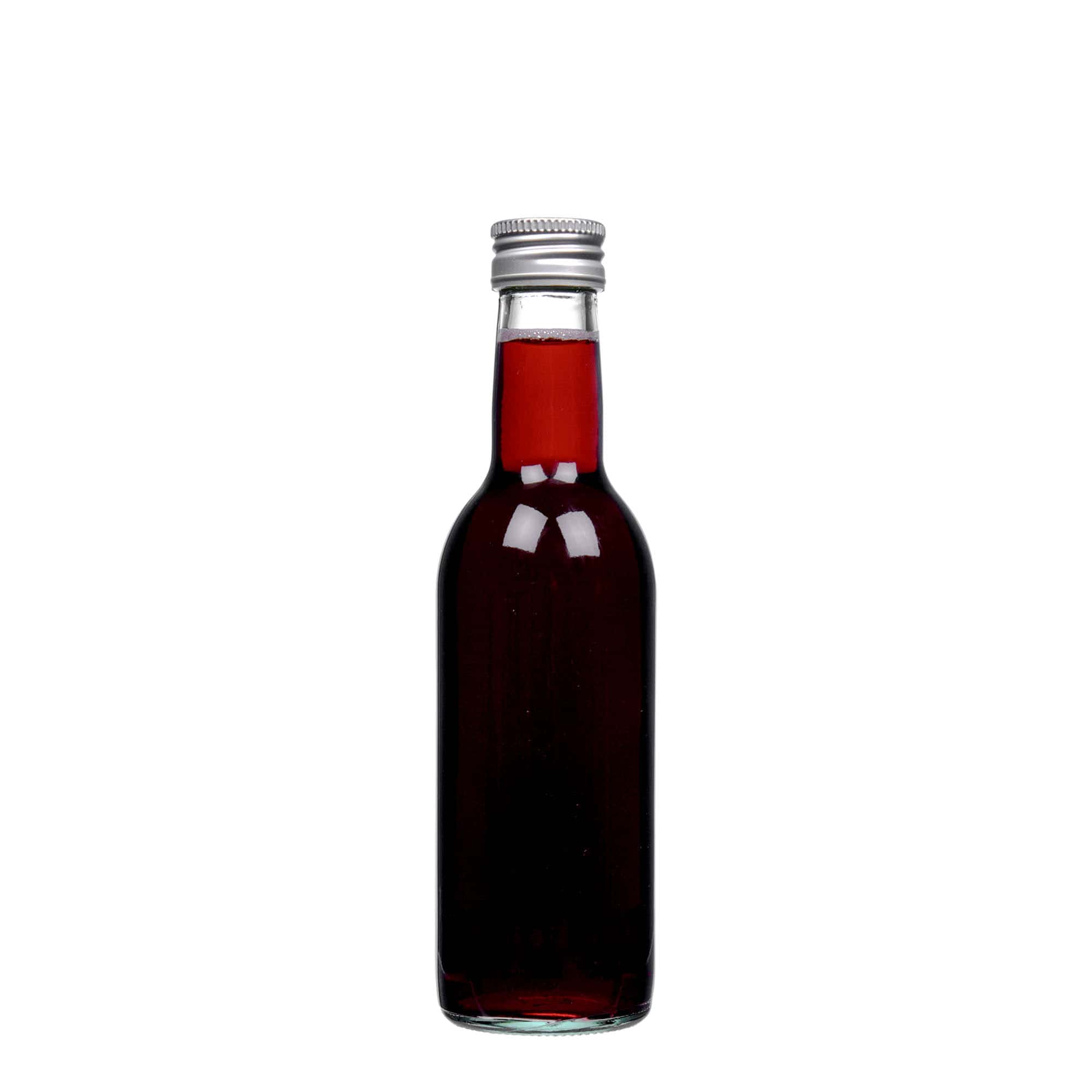Bottiglia di vetro da 250 ml 'Bordeaux', bocca: PP 28