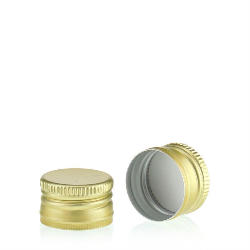Tappo a vite, metallo, oro, per bocca: PP 22 Tappo a vite, metallo, oro, per bocca: PP 22