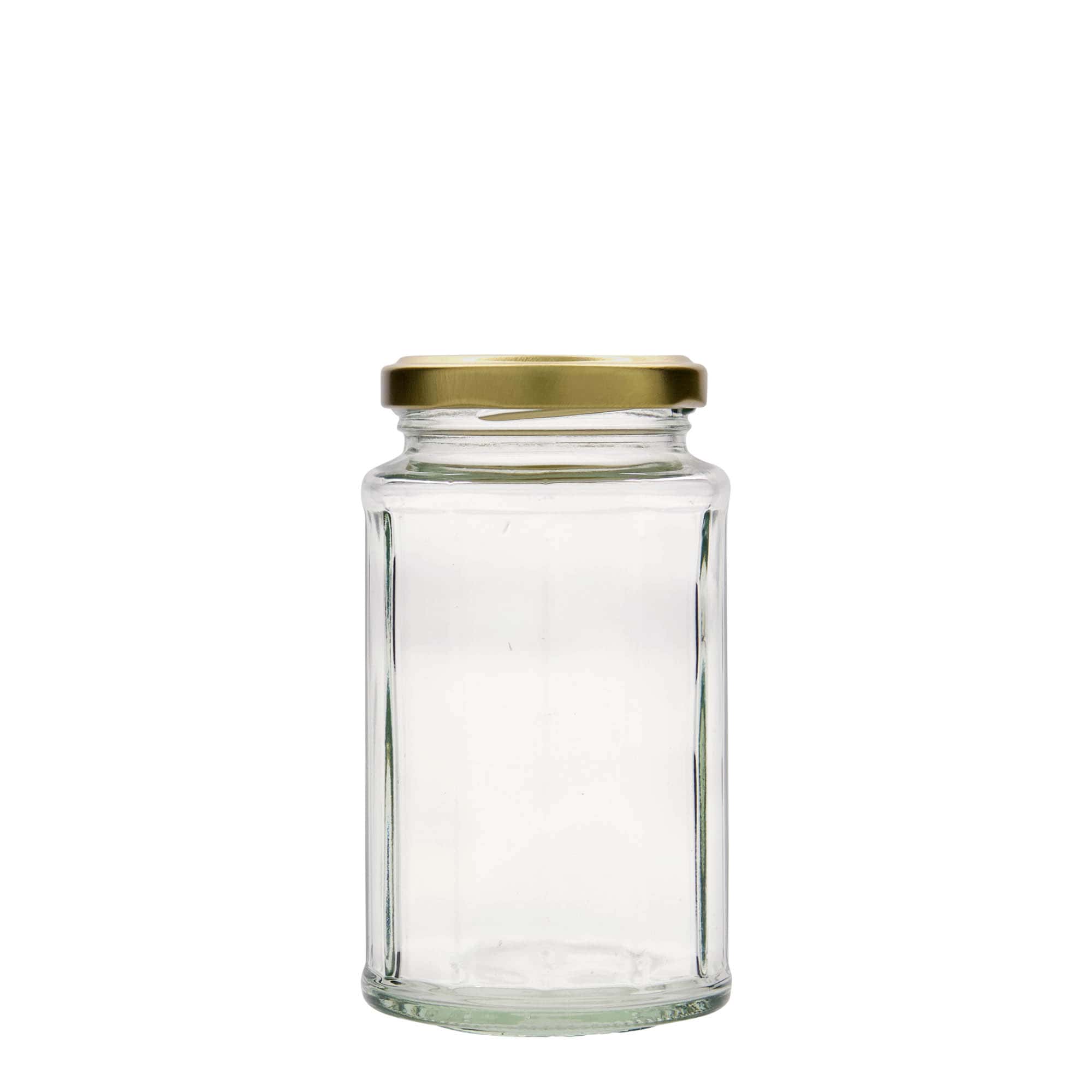 288 ml barattolo esagonale, dodici lati, bocca: Twist-Off (TO 58)