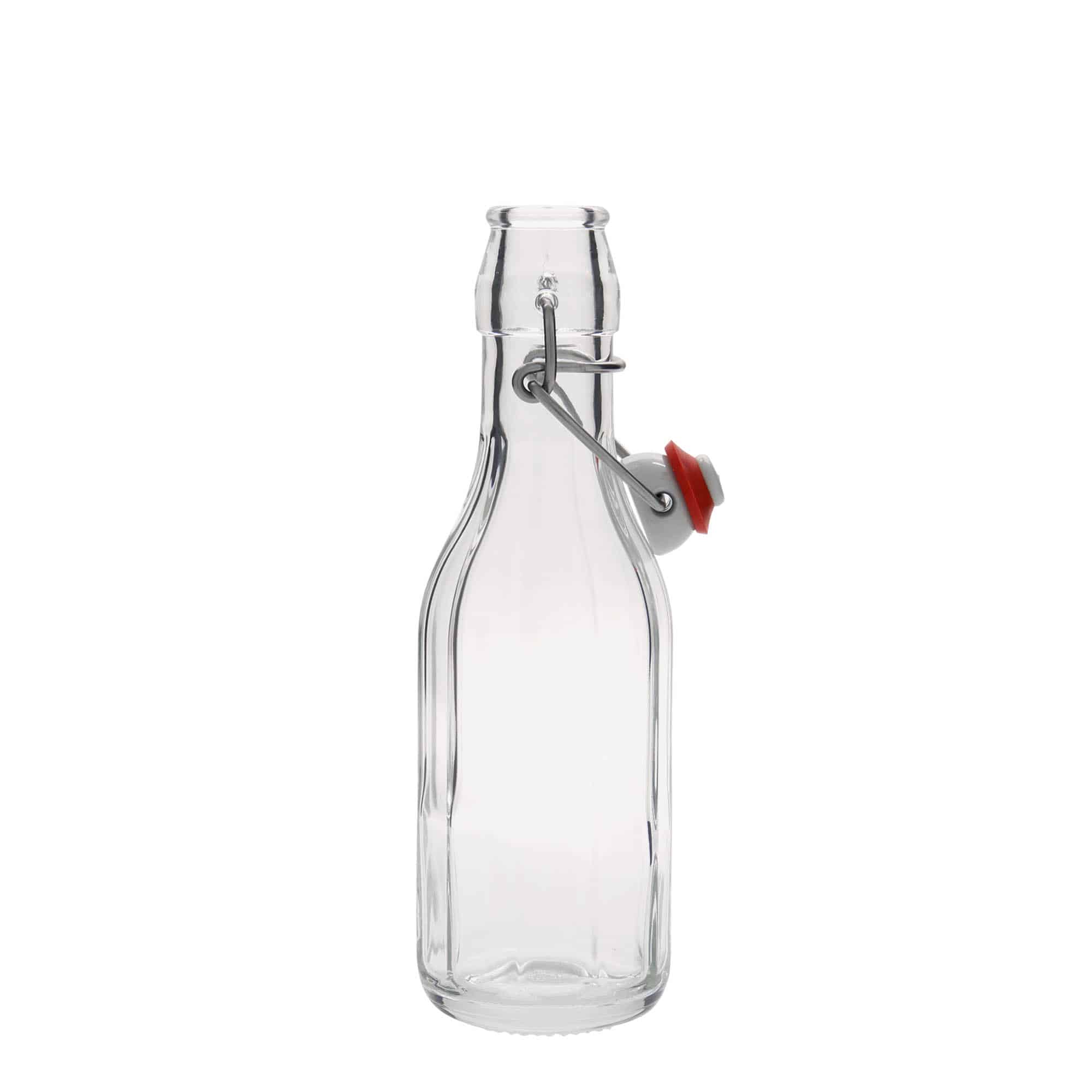 250 ml Bottiglia sfaccettata 'Bravo', vetro, imboccatura: tappo meccanico 250 ml Bottiglia sfaccettata 'Bravo', vetro, imboccatura: tappo meccanico