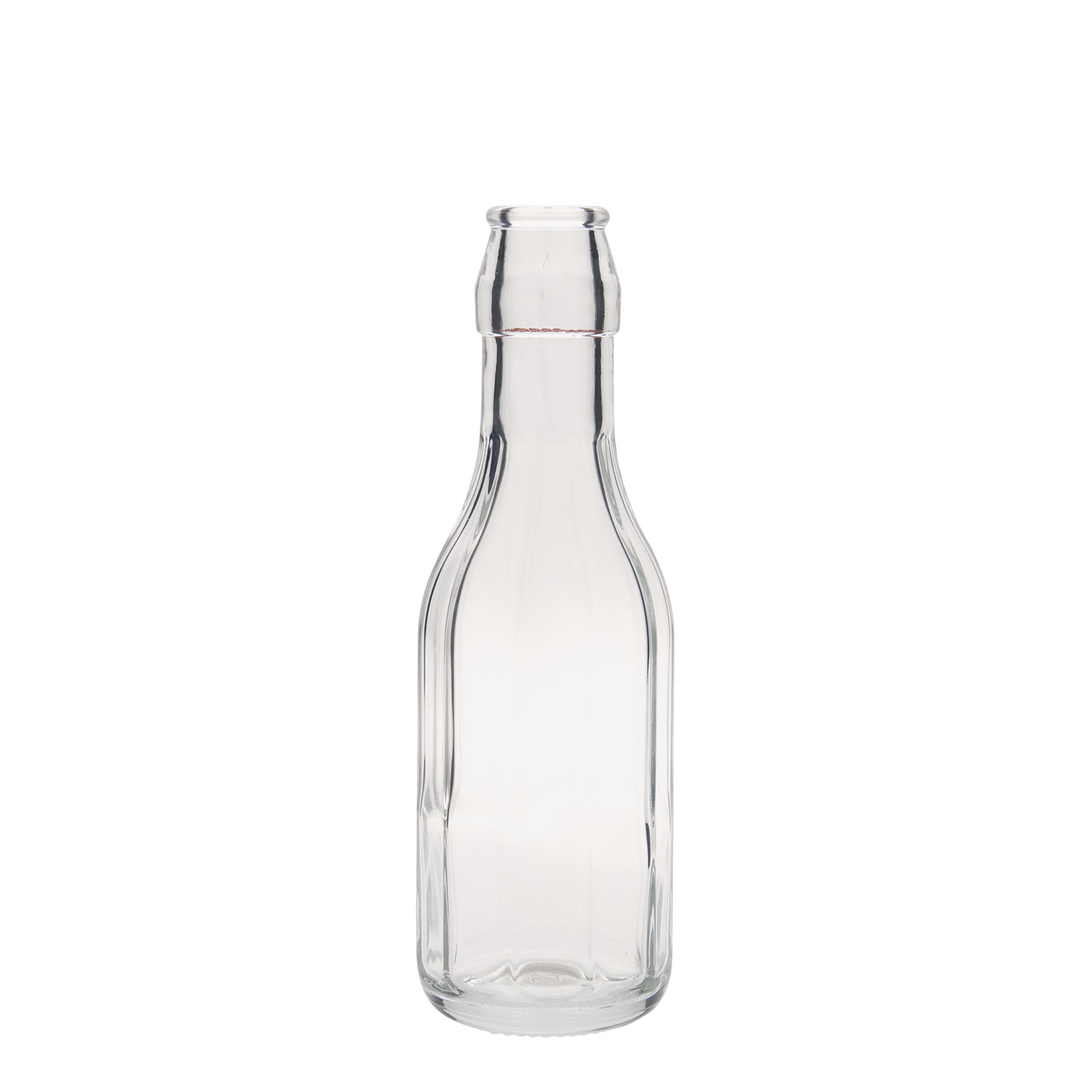 Bottiglia di vetro da 250 ml 'Bravo', decagonale, bocca: chiusura a leva Bottiglia di vetro da 250 ml 'Bravo', decagonale, bocca: chiusura a leva
