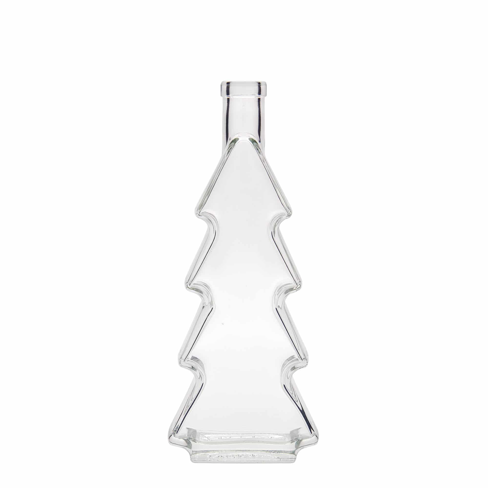 Bottiglia di vetro da 350 ml 'Albero di Natale', bocca: sughero Bottiglia di vetro da 350 ml 'Albero di Natale', bocca: sughero