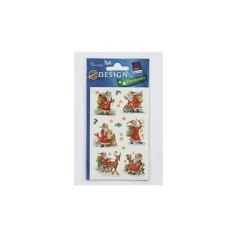 Adesivi Zweckform 'Babbi Natale', carta, multicolore