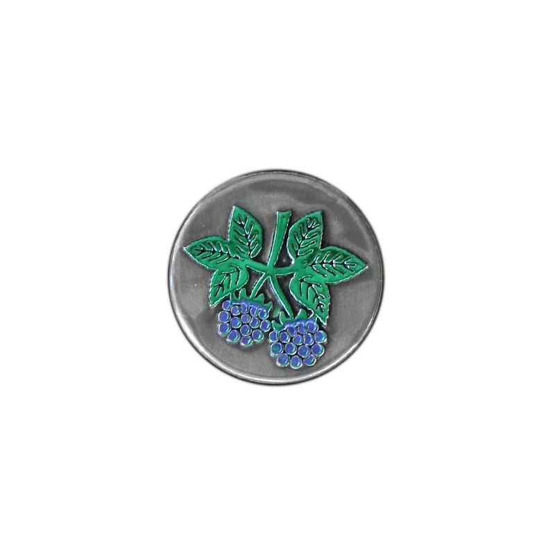 Etichetta in stagno 'More', rotonda, metallo, argento Etichetta in stagno 'More', rotonda, metallo, argento