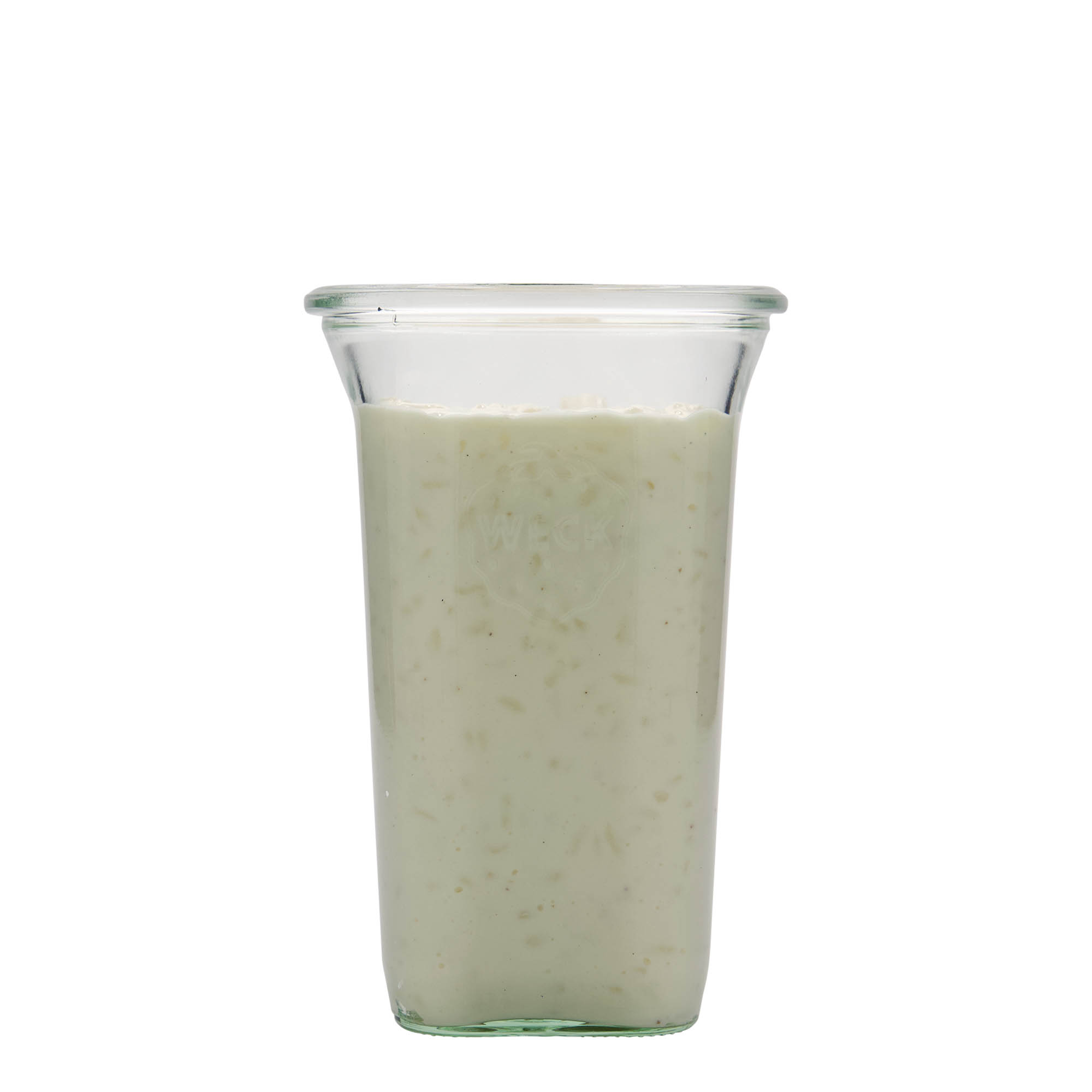 795 ml WECK-Quadroglas, quadrato, bocca: bordo tondo