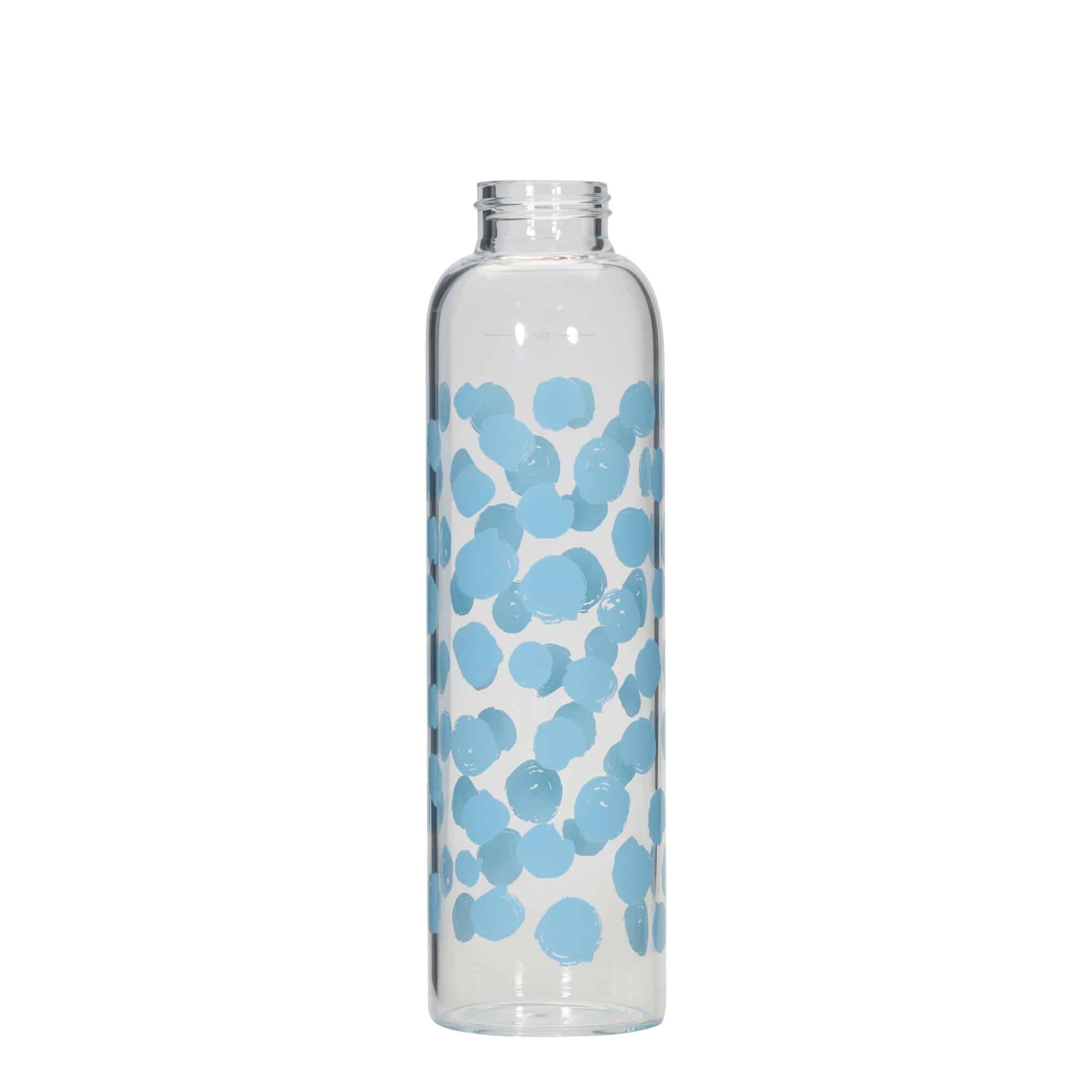500 ml Borraccia 'Perseus', motivo: Pois blu, vetro, imboccatura: a vite 500 ml Borraccia 'Perseus', motivo: Pois blu, vetro, imboccatura: a vite