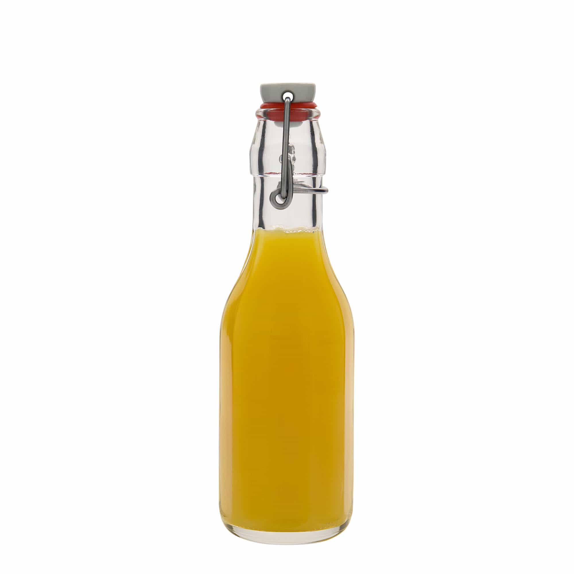 Bottiglia di vetro da 250 ml 'Bravo', decagonale, bocca: chiusura a leva