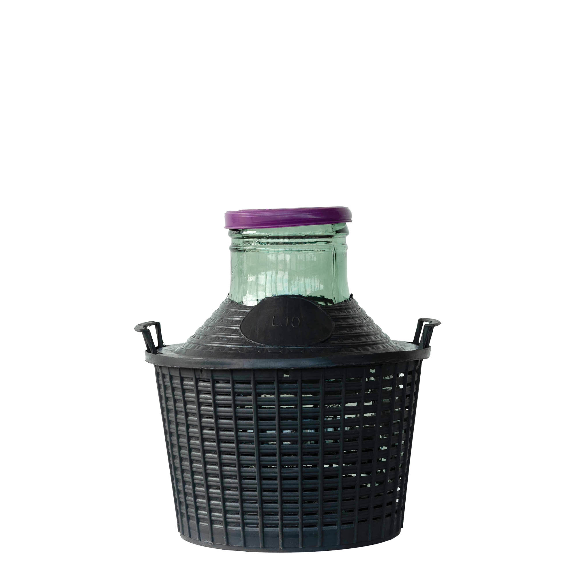 Bombola a palla da 10 l, collo largo, vetro, bocca: coperchio a calotta Bombola a palla da 10 l, collo largo, vetro, bocca: coperchio a calotta