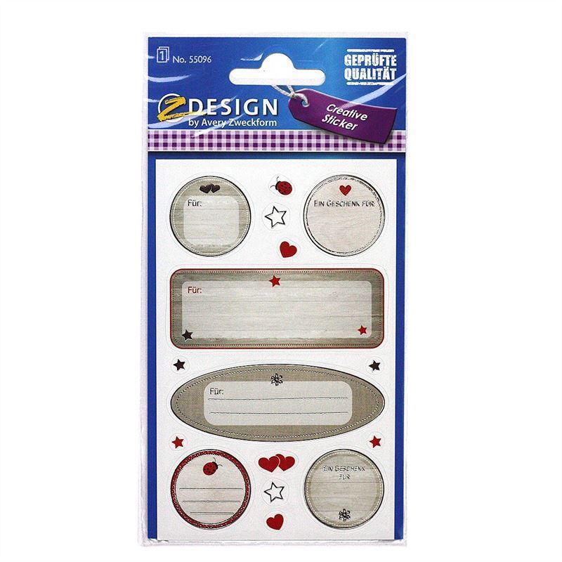 Etichette Zweckform 'Per:', carta, multicolore