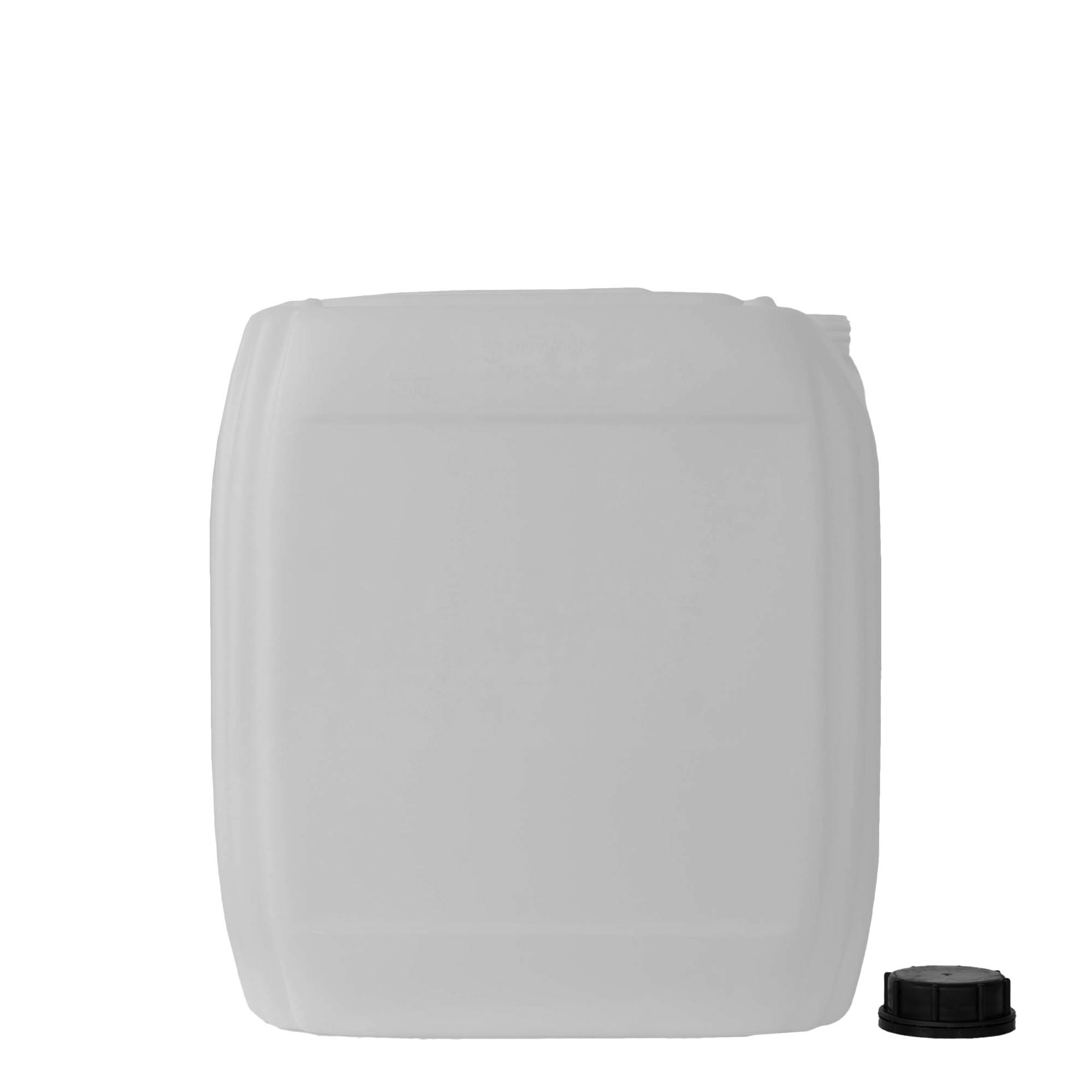Tanica da 30 l, rettangolare, plastica HDPE, naturale, bocca: ND 60 Tanica da 30 l, rettangolare, plastica HDPE, naturale, bocca: ND 60