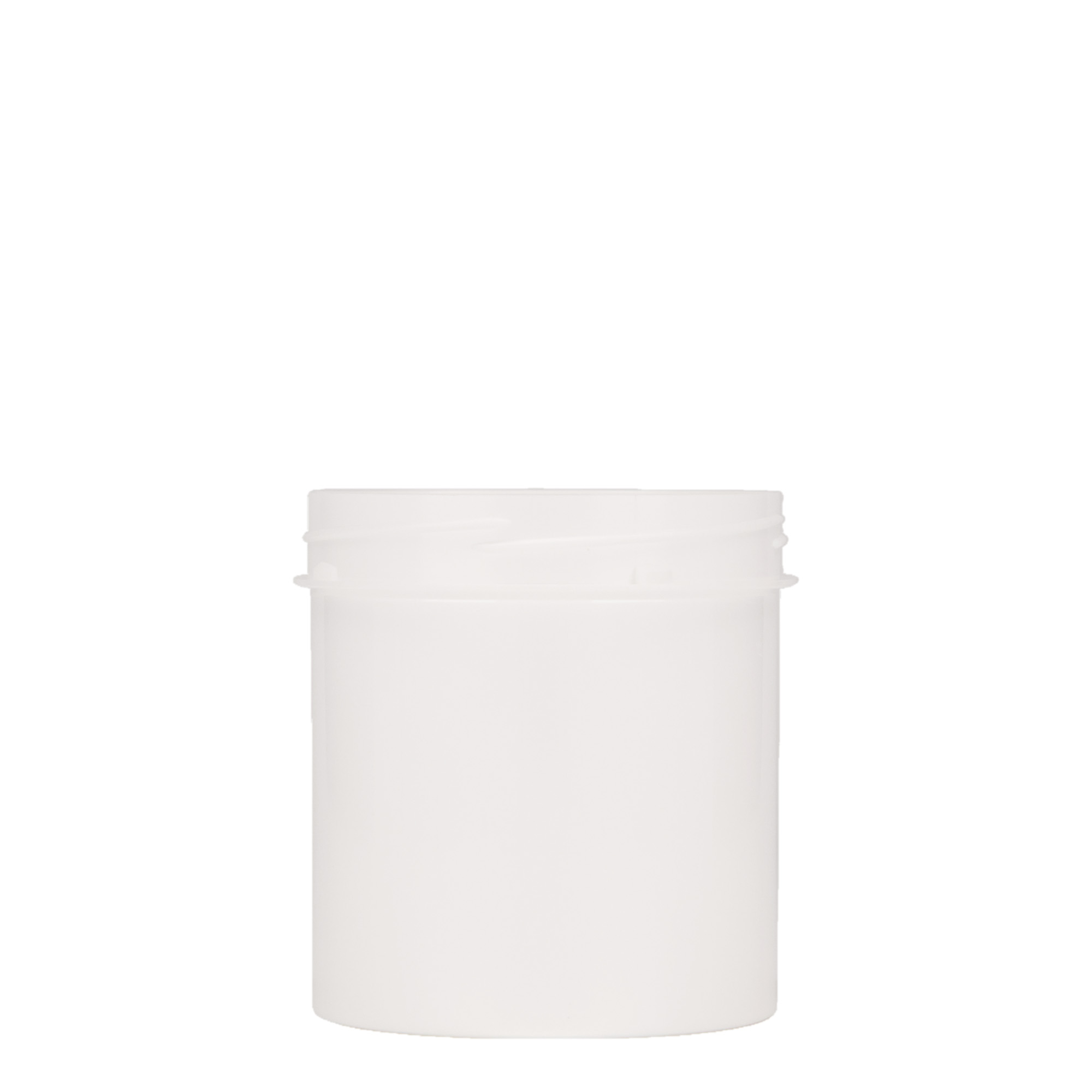 250 ml barattolo in plastica 'Securilock', PP, bianco, bocca: chiusura a vite