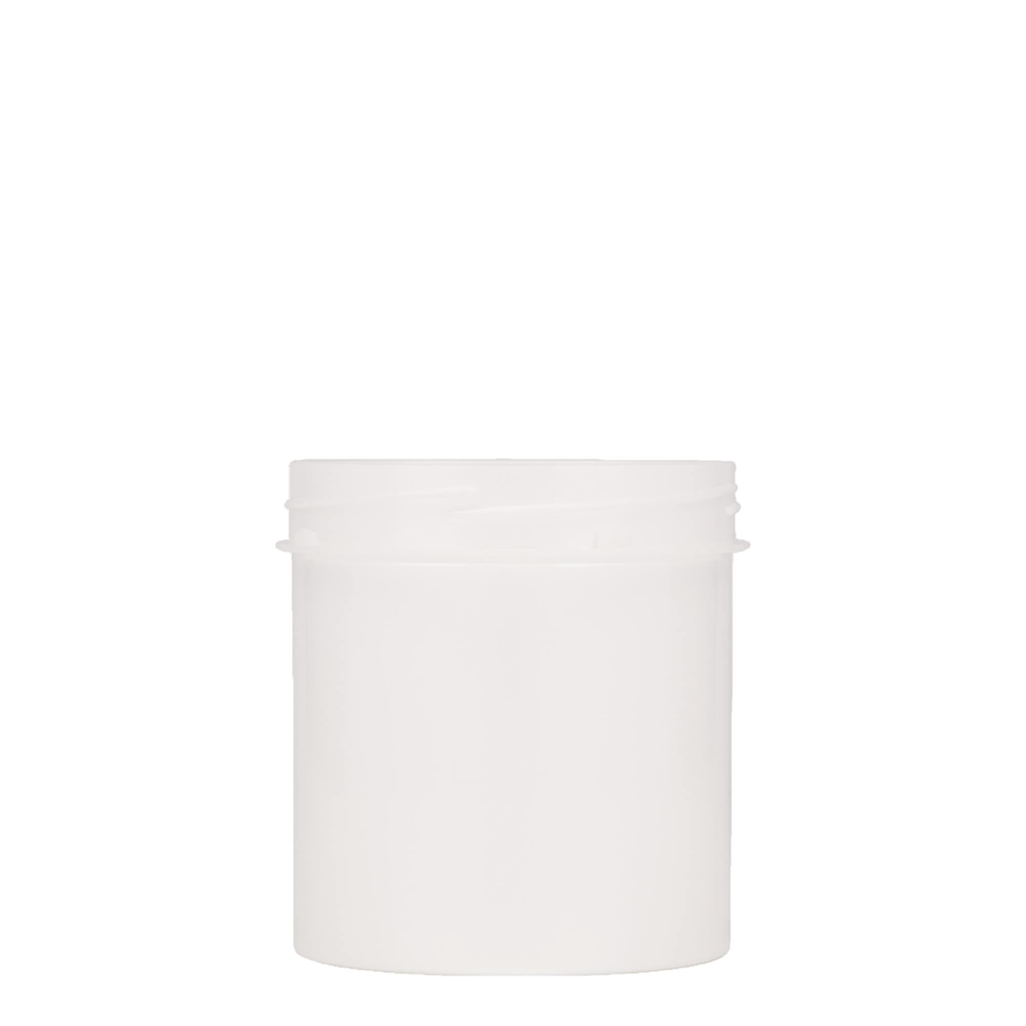 250 ml barattolo in plastica 'Securilock', PP, bianco, bocca: chiusura a vite