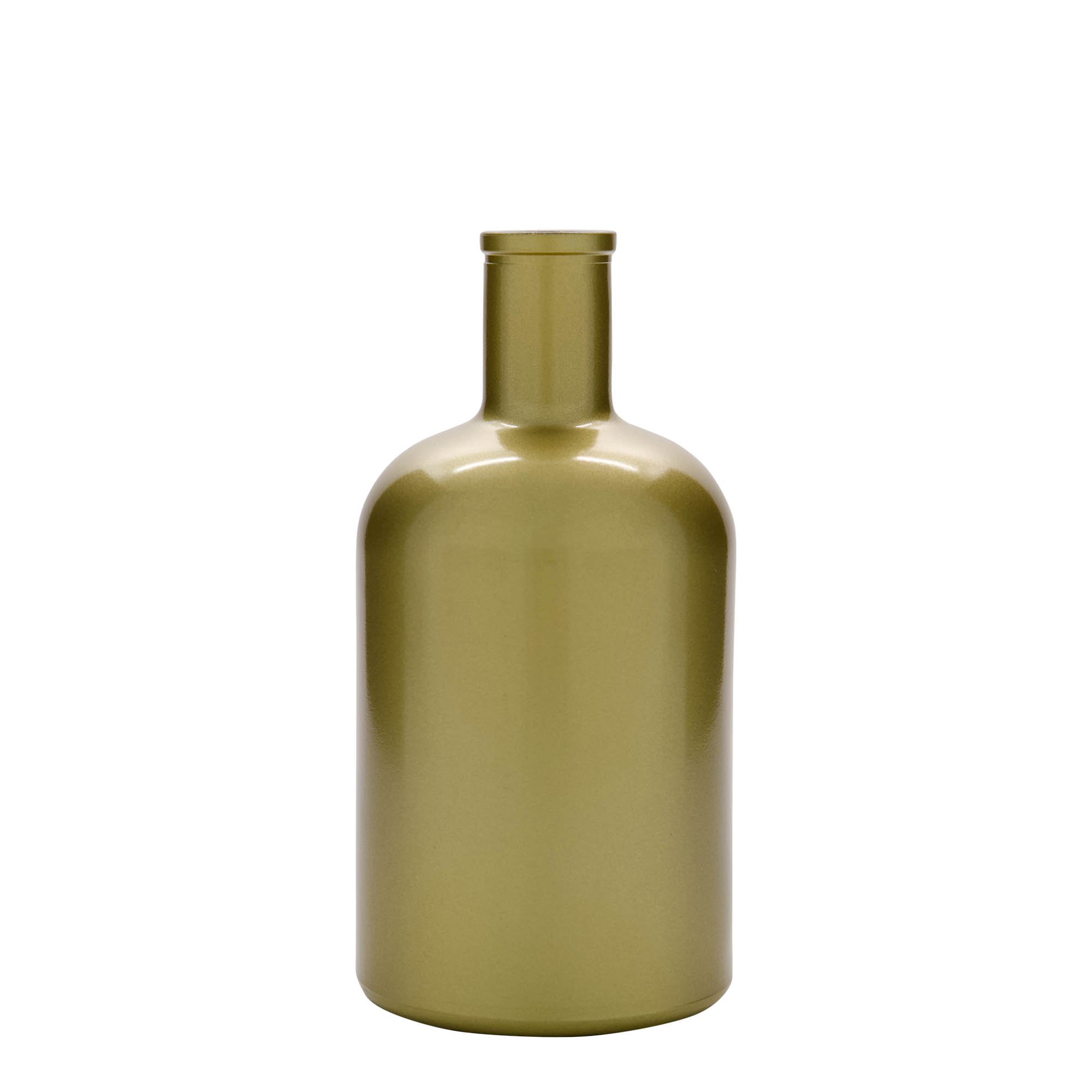 Bottiglia di vetro da 700 ml 'Gerardino', oro, bocca: sughero