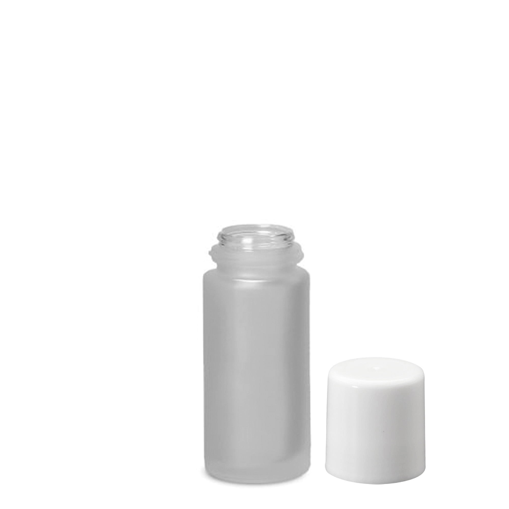 Flacone roll-on 50 ml, vetro, marrone, bocca: tappo a vite