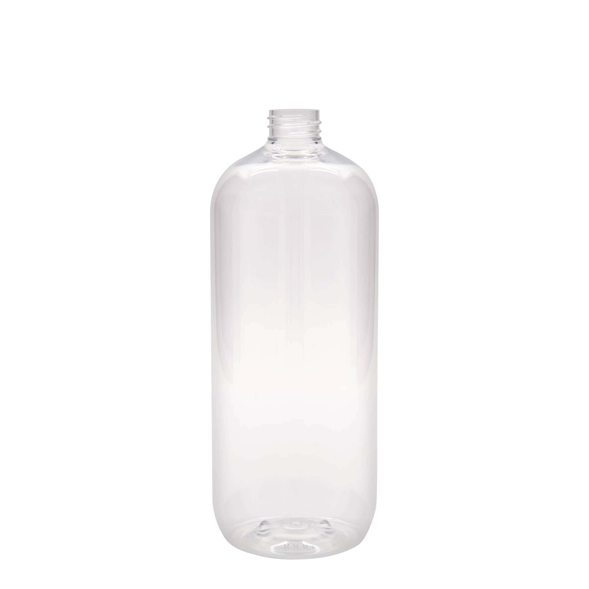 1.000 ml Bottiglia PET 'Boston', plastica, imboccatura: 28/410 1.000 ml Bottiglia PET 'Boston', plastica, imboccatura: 28/410