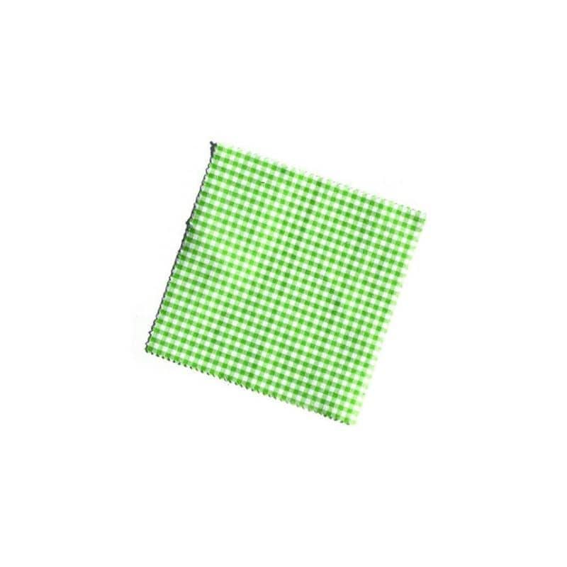 Tovaglietta quadrata a quadretti 12x12, tessuto, verde lime, bocca: TO38-TO53 Tovaglietta quadrata a quadretti 12x12, tessuto, verde lime, bocca: TO38-TO53
