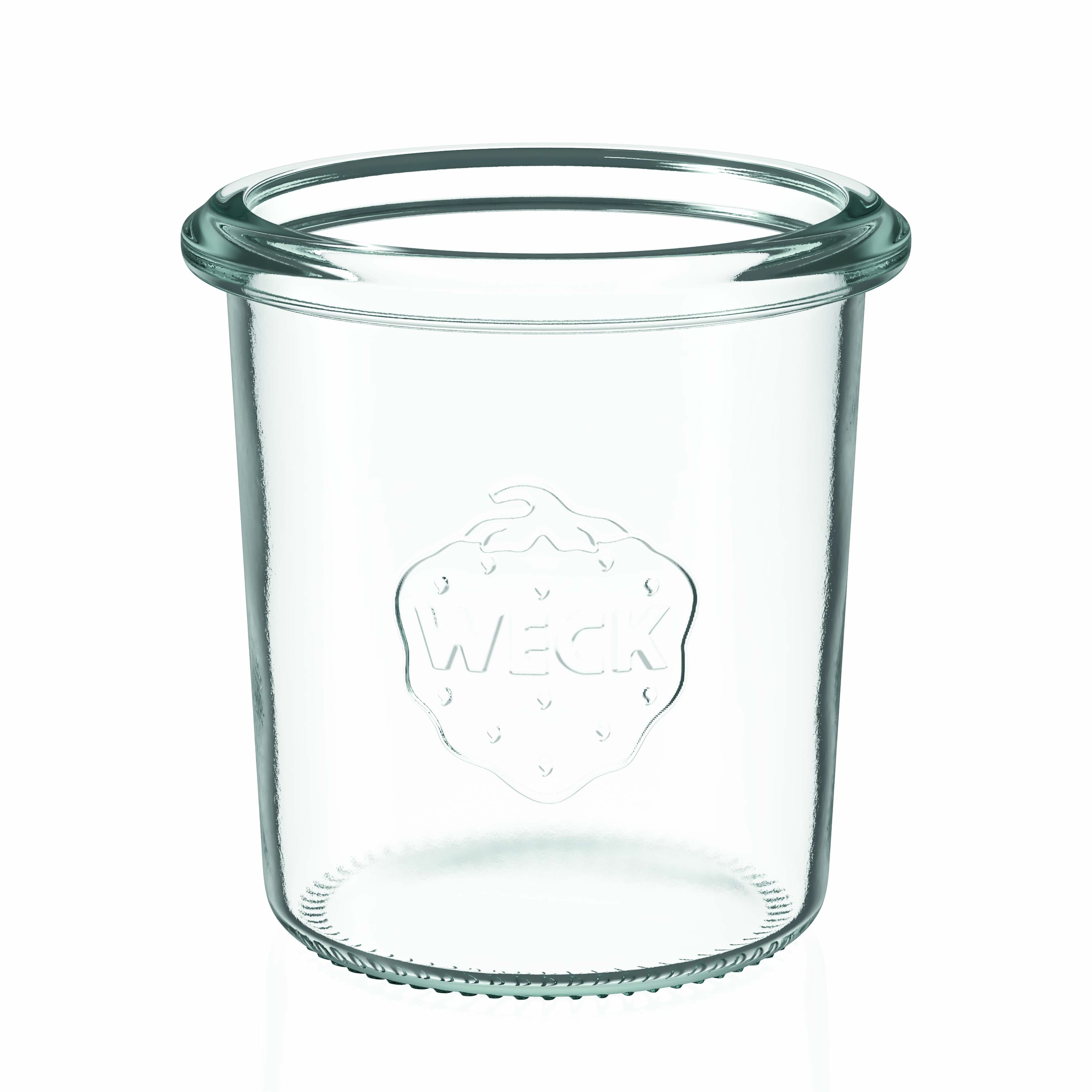 12x 160 ml vaso WECK a bocca larga con coperchio in vetro RR 60