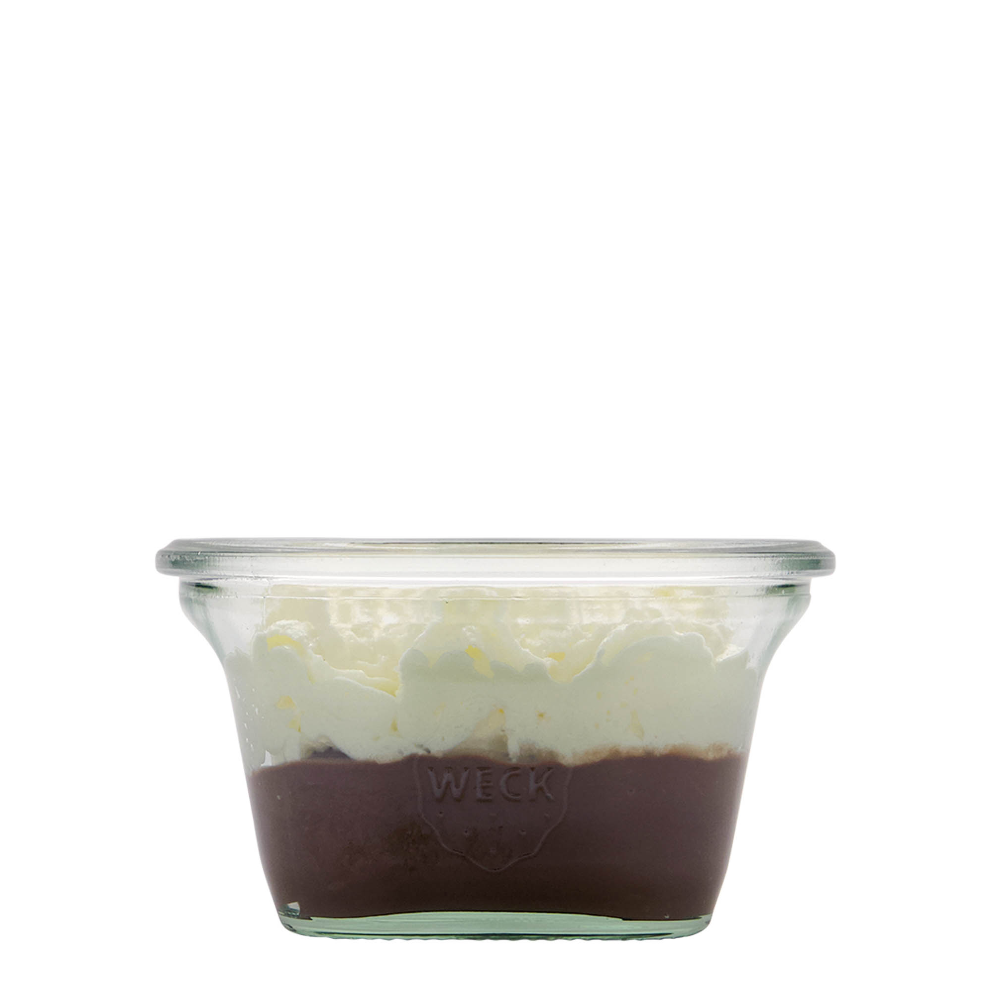 290 ml WECK-Quadroglas, quadrato, bocca: bordo arrotondato