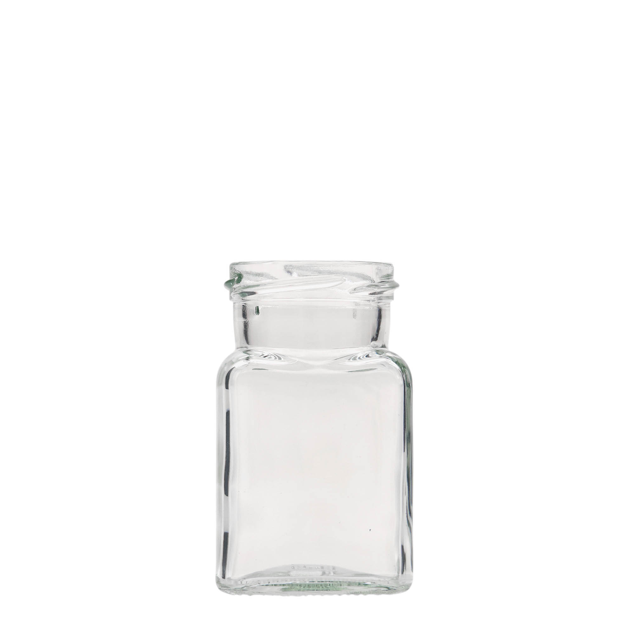150 ml barattolo quadrato, bocca: Twist-Off (TO 53)