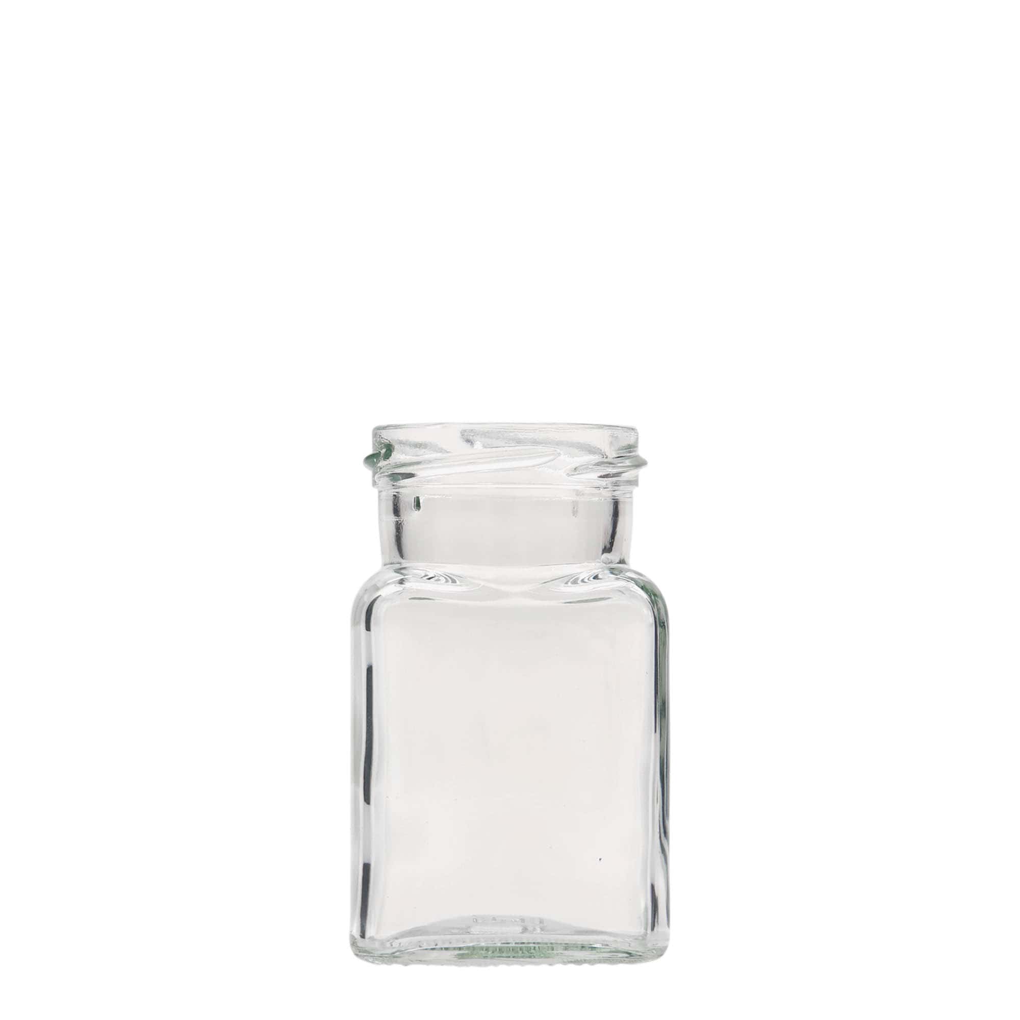 150 ml barattolo quadrato, bocca: Twist-Off (TO 53)