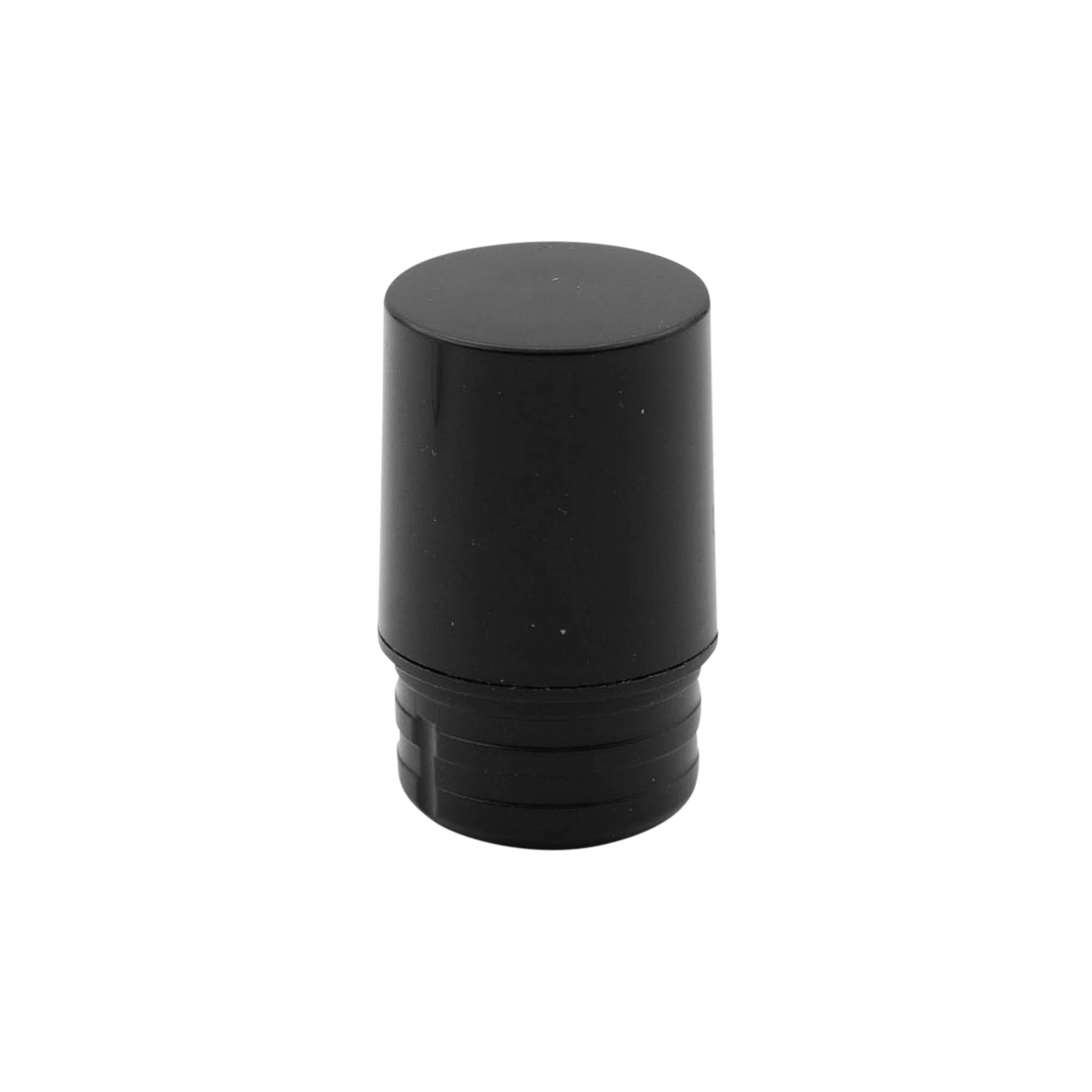Testa pompa dispenser airless 'Nano', plastica PP, nera