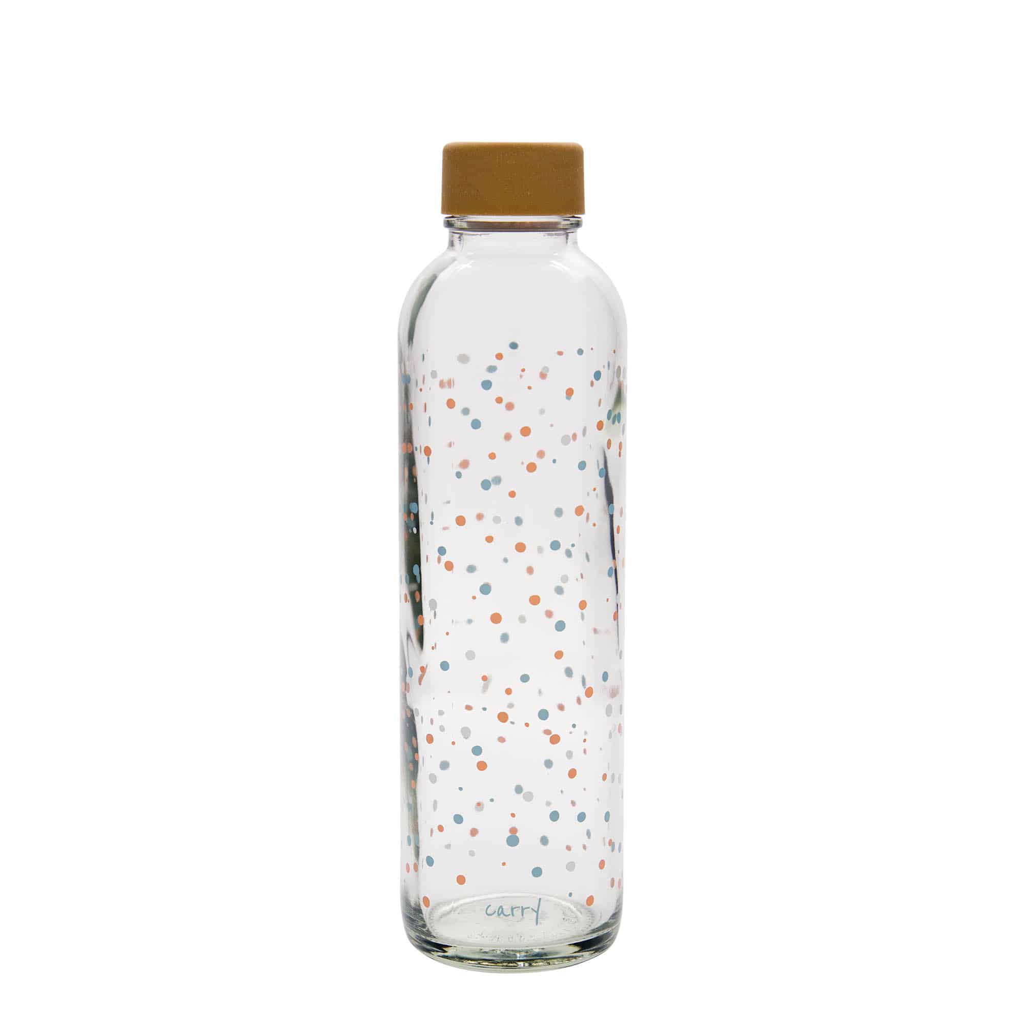 700 ml Borraccia 'CARRY Bottle', motivo: Flying Circles, vetro, imboccatura: a vite