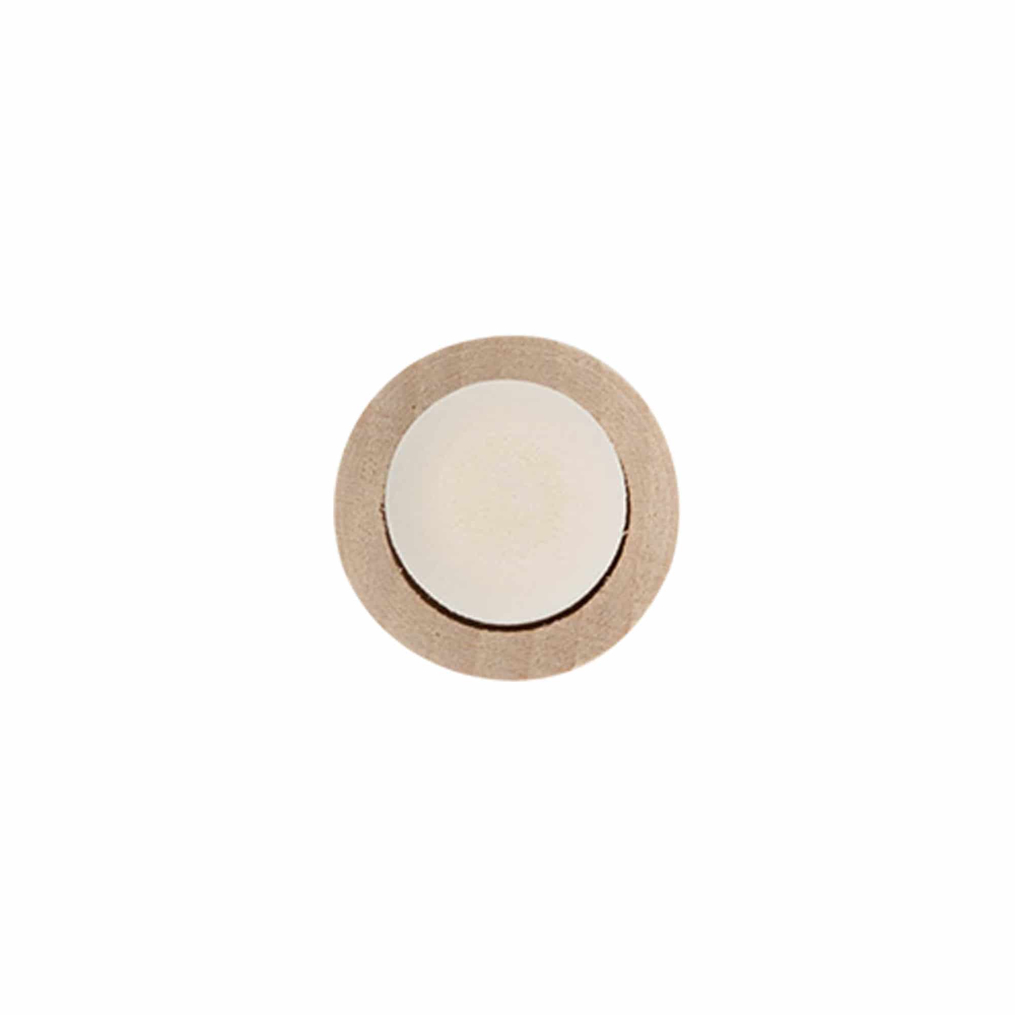 Tappo a manico 19 mm, legno/plastica, per bocca: sughero