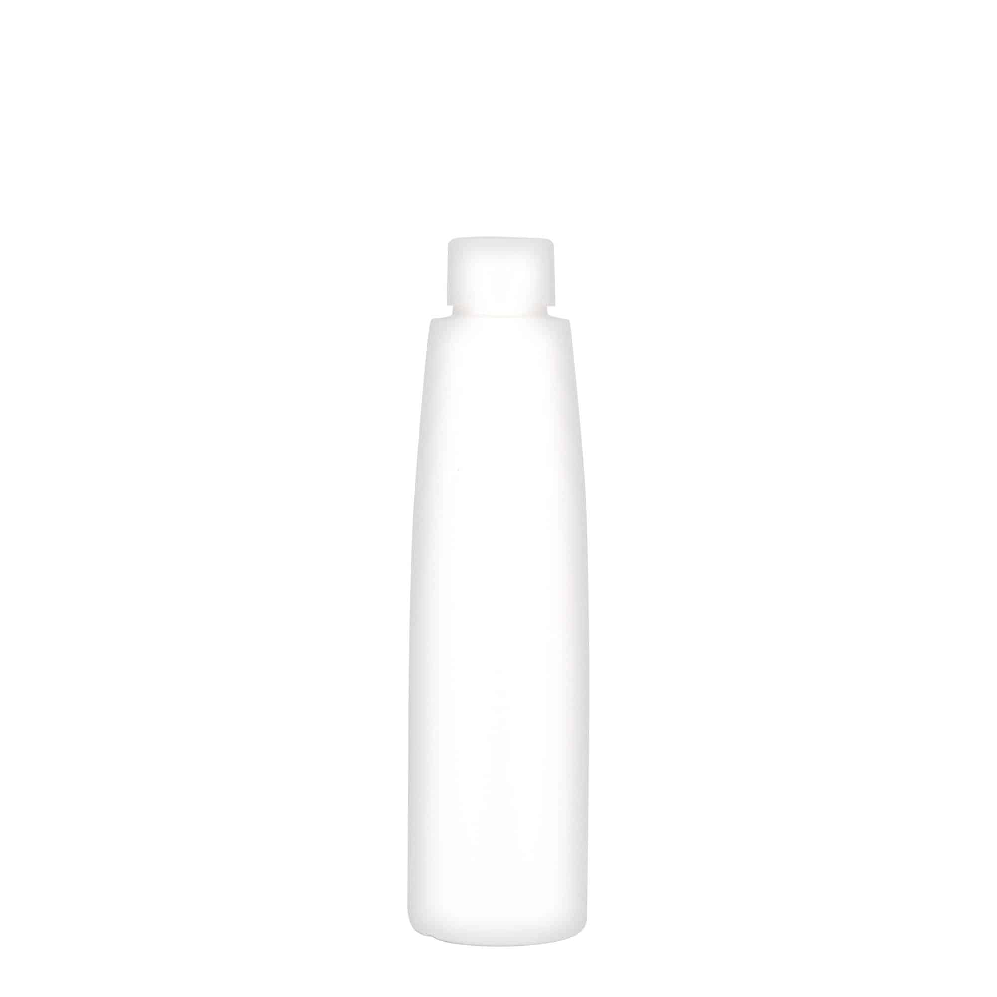 200 ml Flacone in plastica 'Donald', HDPE, bianco, imboccatura: GPI 24/410