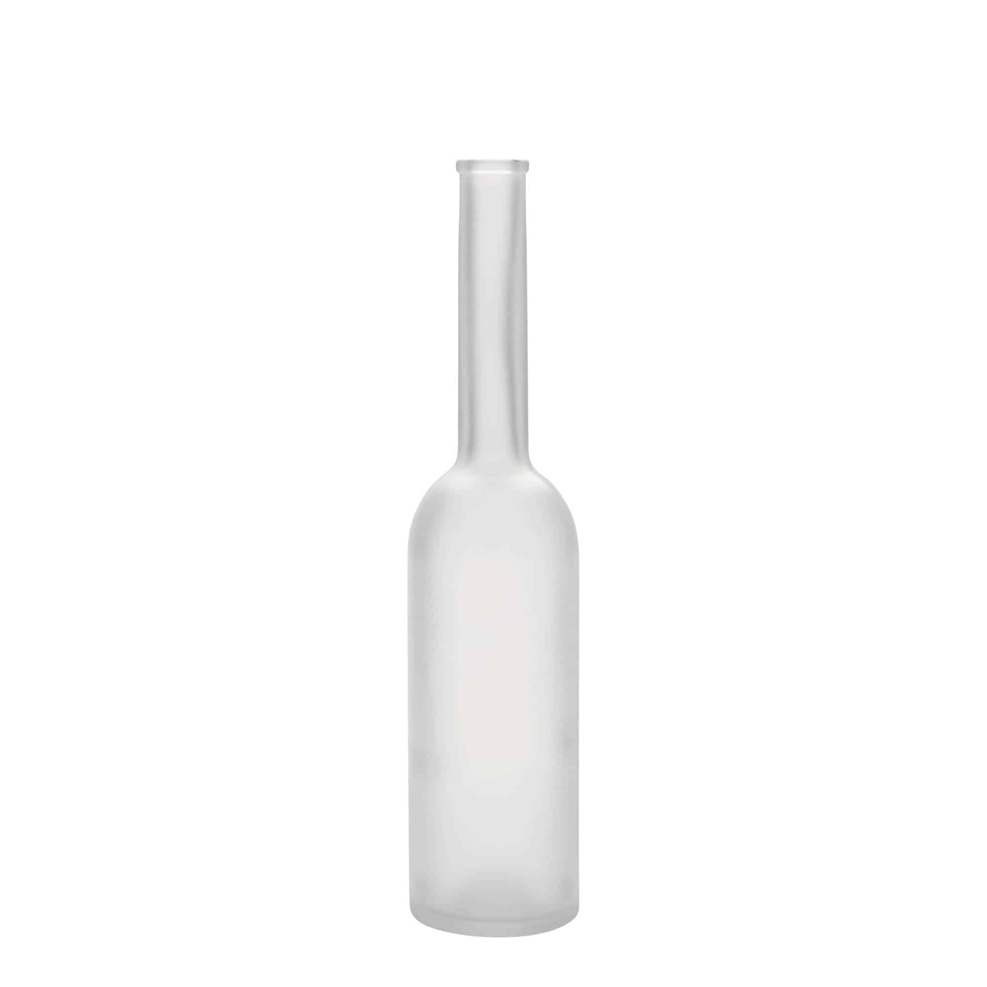 Bottiglia di vetro da 200 ml 'Opera', ghiacciata, bocca: sughero