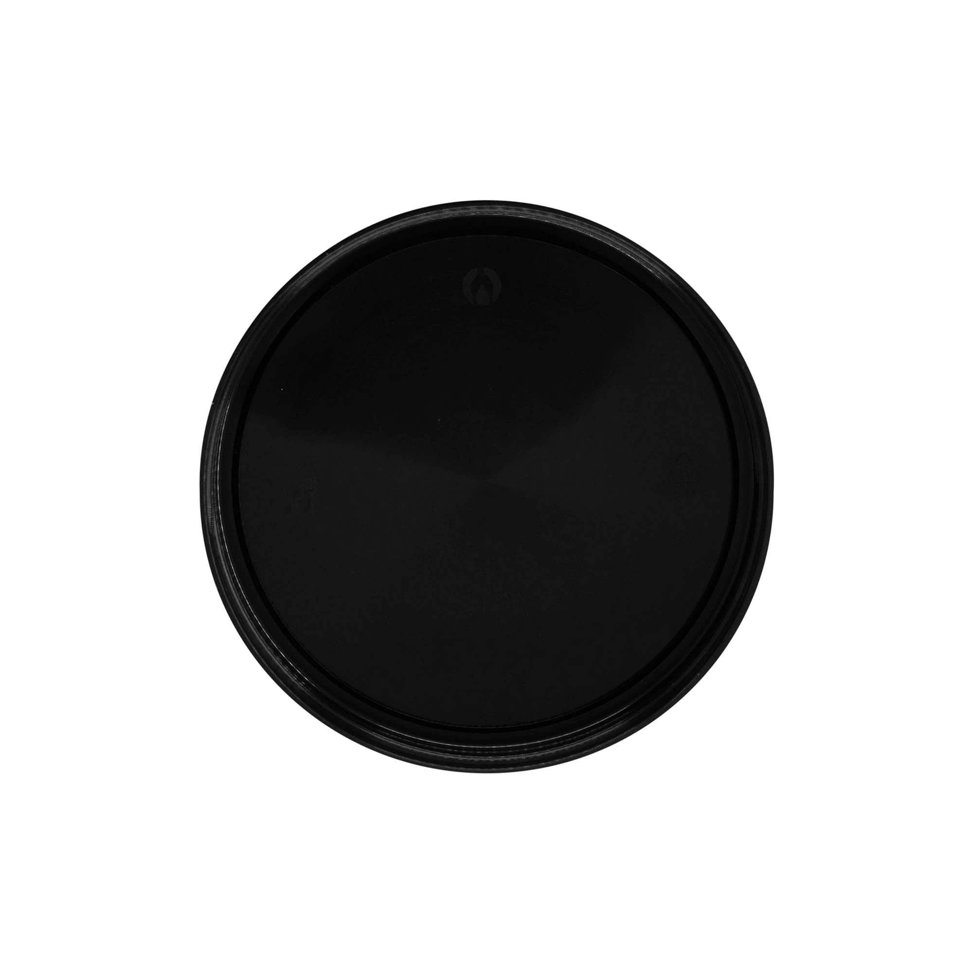 Tappo a vite, plastica PP, nero, per imboccatura: GPI 100/400
