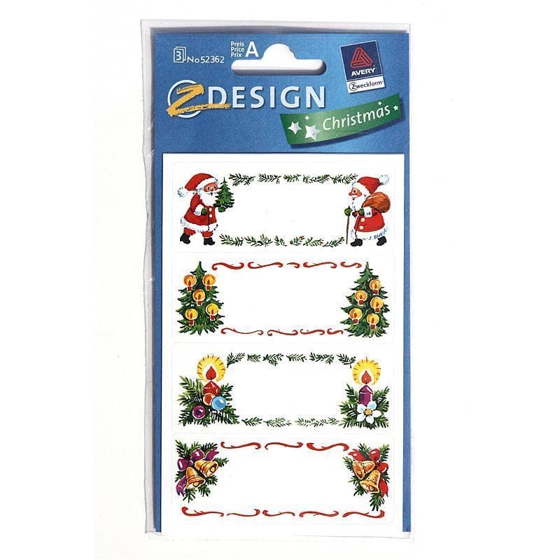 Etichette Zweckform 'Immagini di Natale', carta, multicolore
