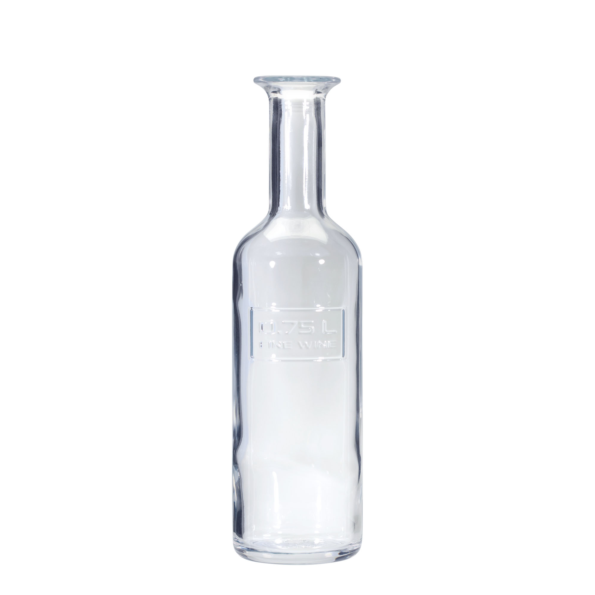 Bottiglia di vetro da 750 ml 'Optima Fine Wine', bocca: sughero Bottiglia di vetro da 750 ml 'Optima Fine Wine', bocca: sughero
