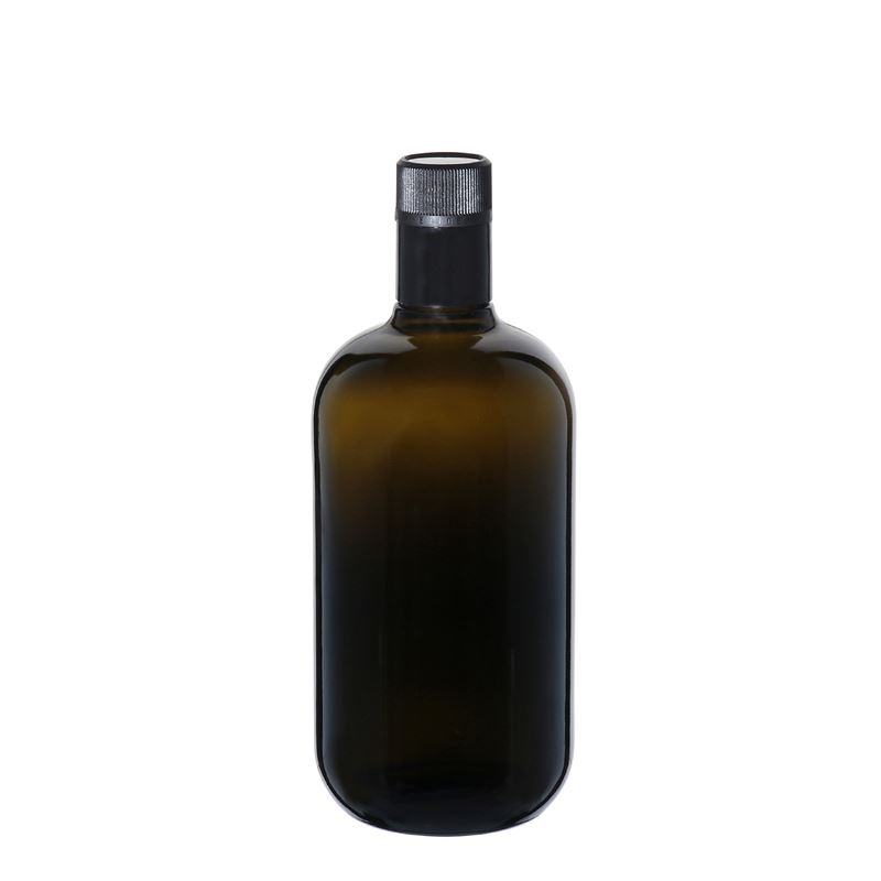 750 ml Bottiglia olio/aceto 'Biolio', vetro, verde antico, imboccatura: DOP