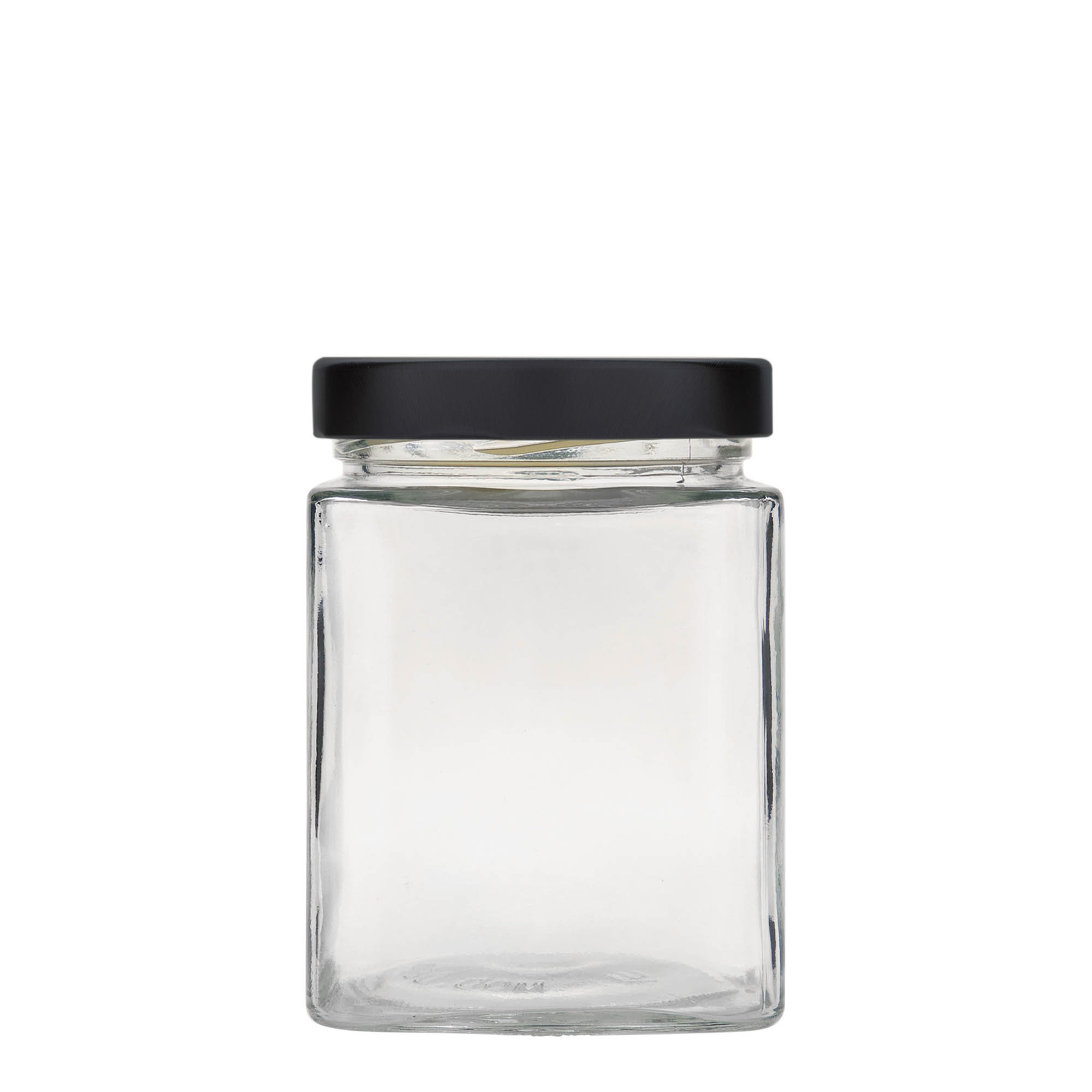 580 ml Vasetto rettangolare 'Ikarus', vetro, imboccatura: Twist-Off Deep (DTO 82)
