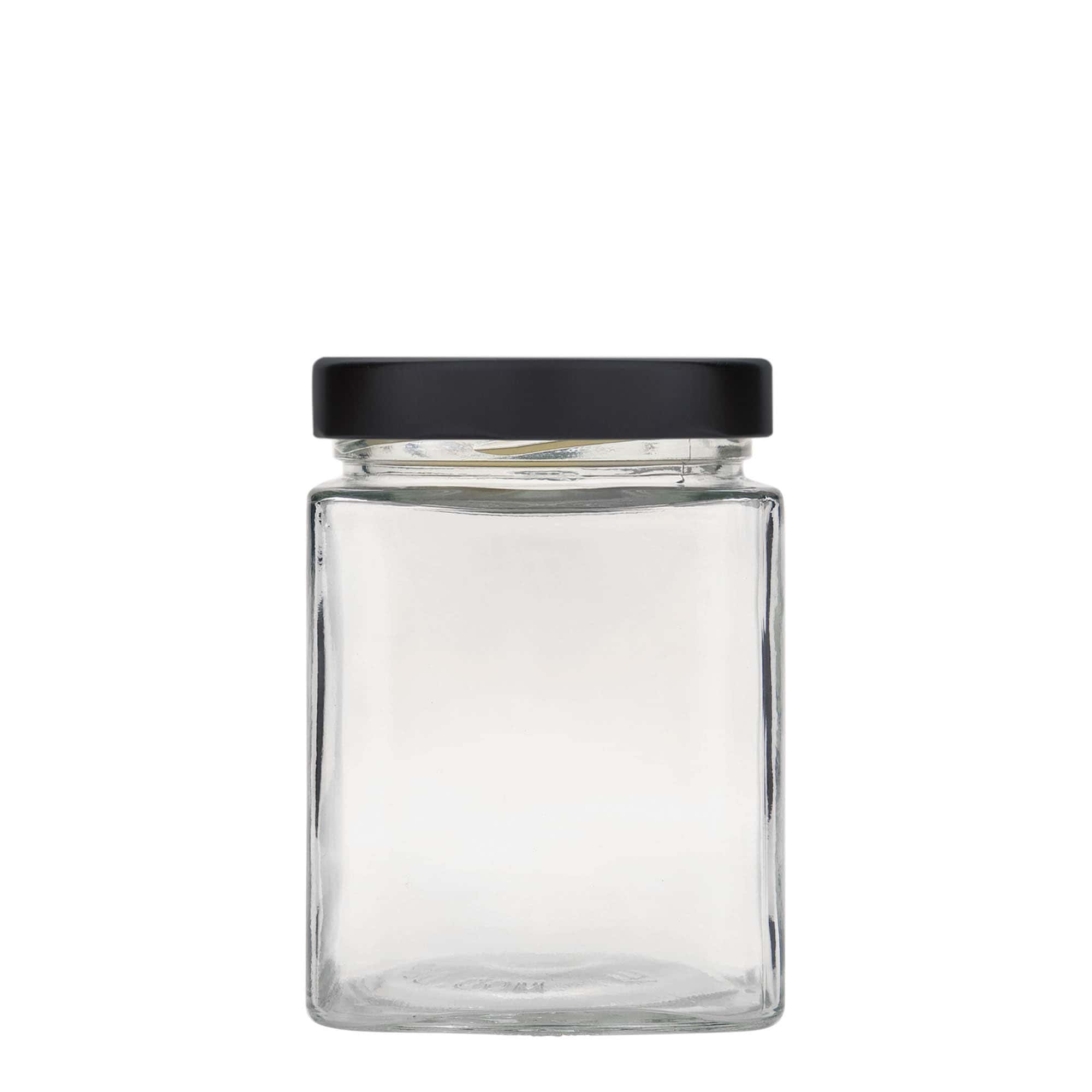 580 ml barattolo quadrato 'Ikarus', bocca: Deep-Twist-Off (DTO 82)