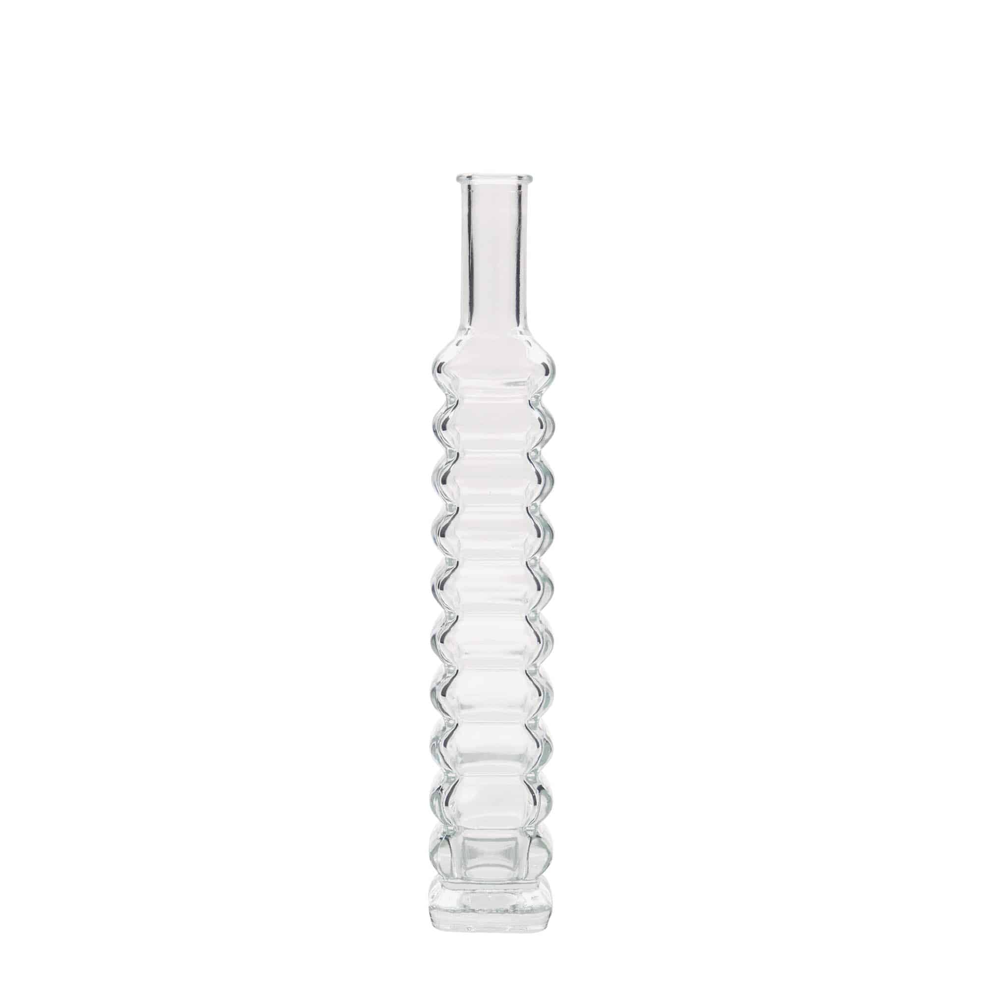 100 ml Bottiglia di vetro 'Roma', quadrata, vetro, imboccatura: fascetta 100 ml Bottiglia di vetro 'Roma', quadrata, vetro, imboccatura: fascetta